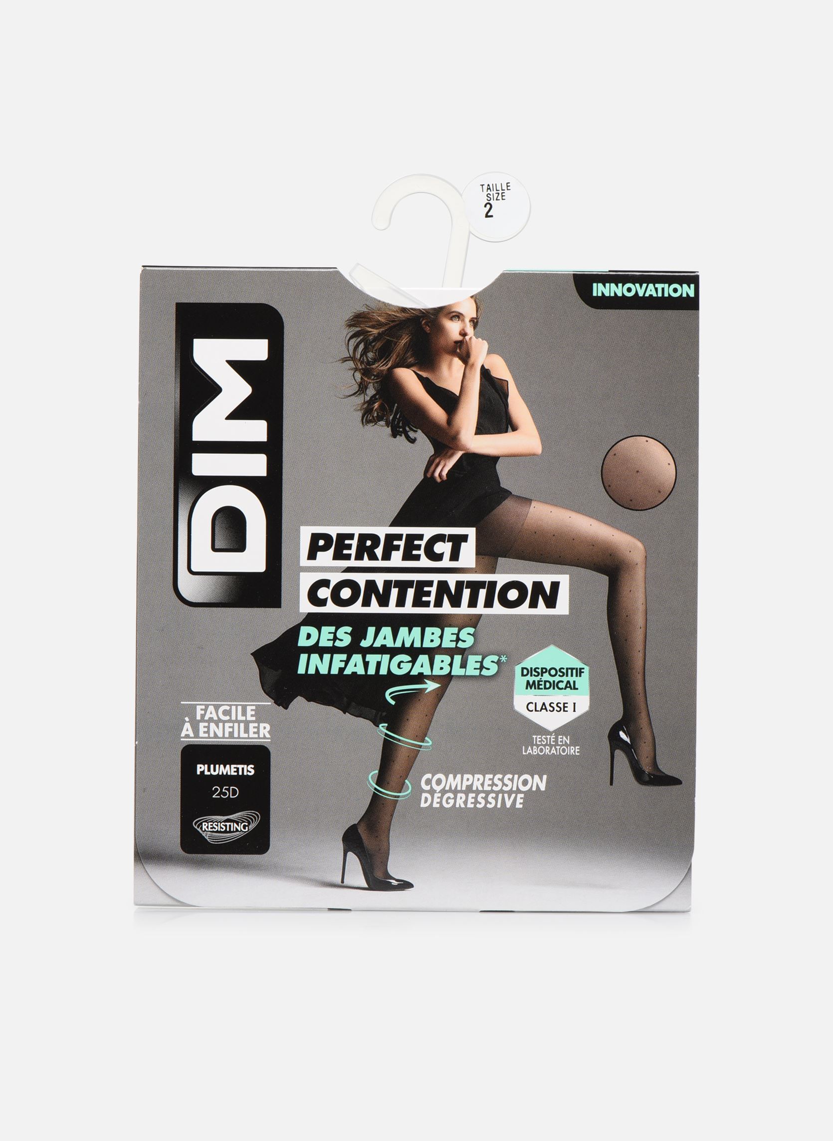 Chaussettes et collants Dim Collant Perfect Contention Plumetis 25 Deniers pour Accessoires