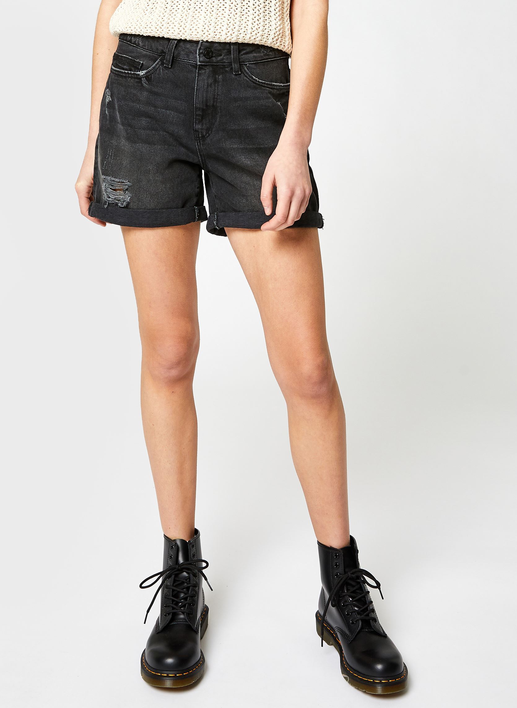 Shorts Nmsmiley Shorts femme noir Noisy May Shorts Nmsmiley Shorts femme noir Black Denim