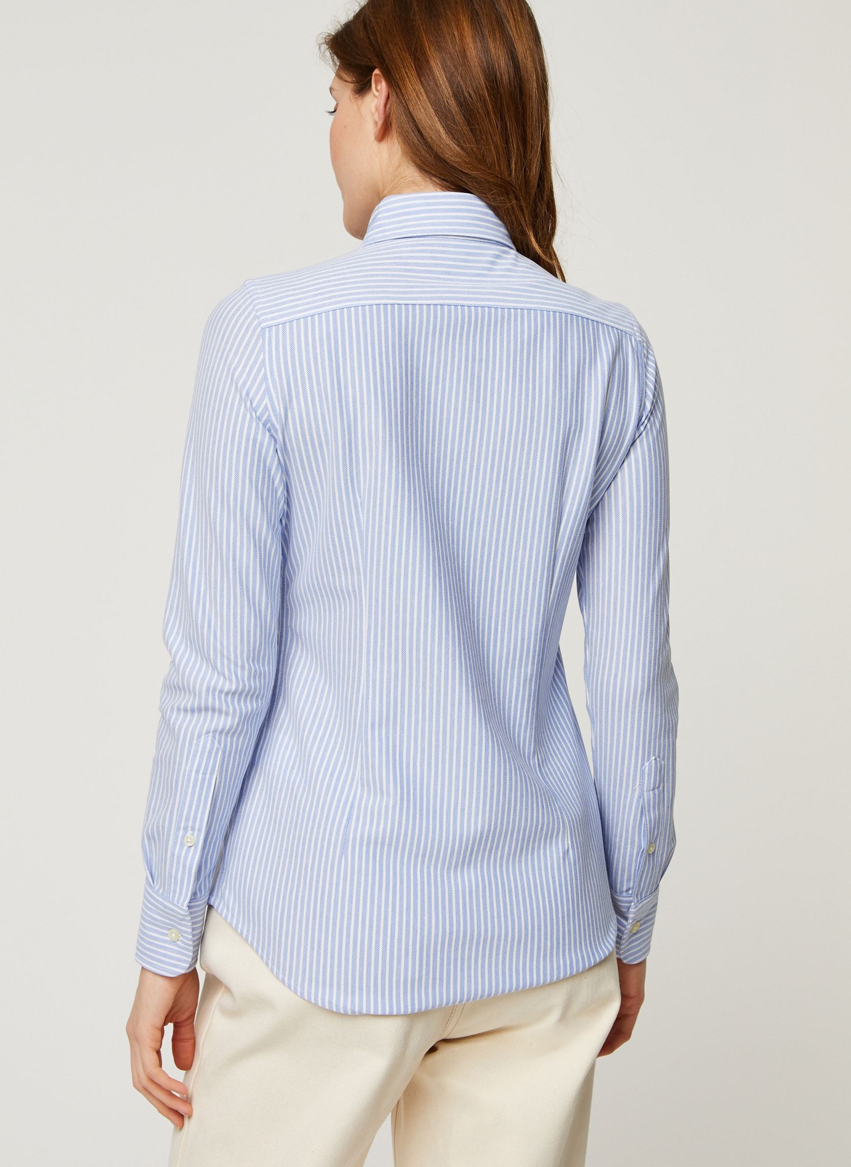 Hemden Chemise Oxford coton piqué rayé dames blauw Polo Ralph Lauren Hemden Chemise Oxford coton piqué rayé dames blauw HARBOR ISLAND BLUEWHITE