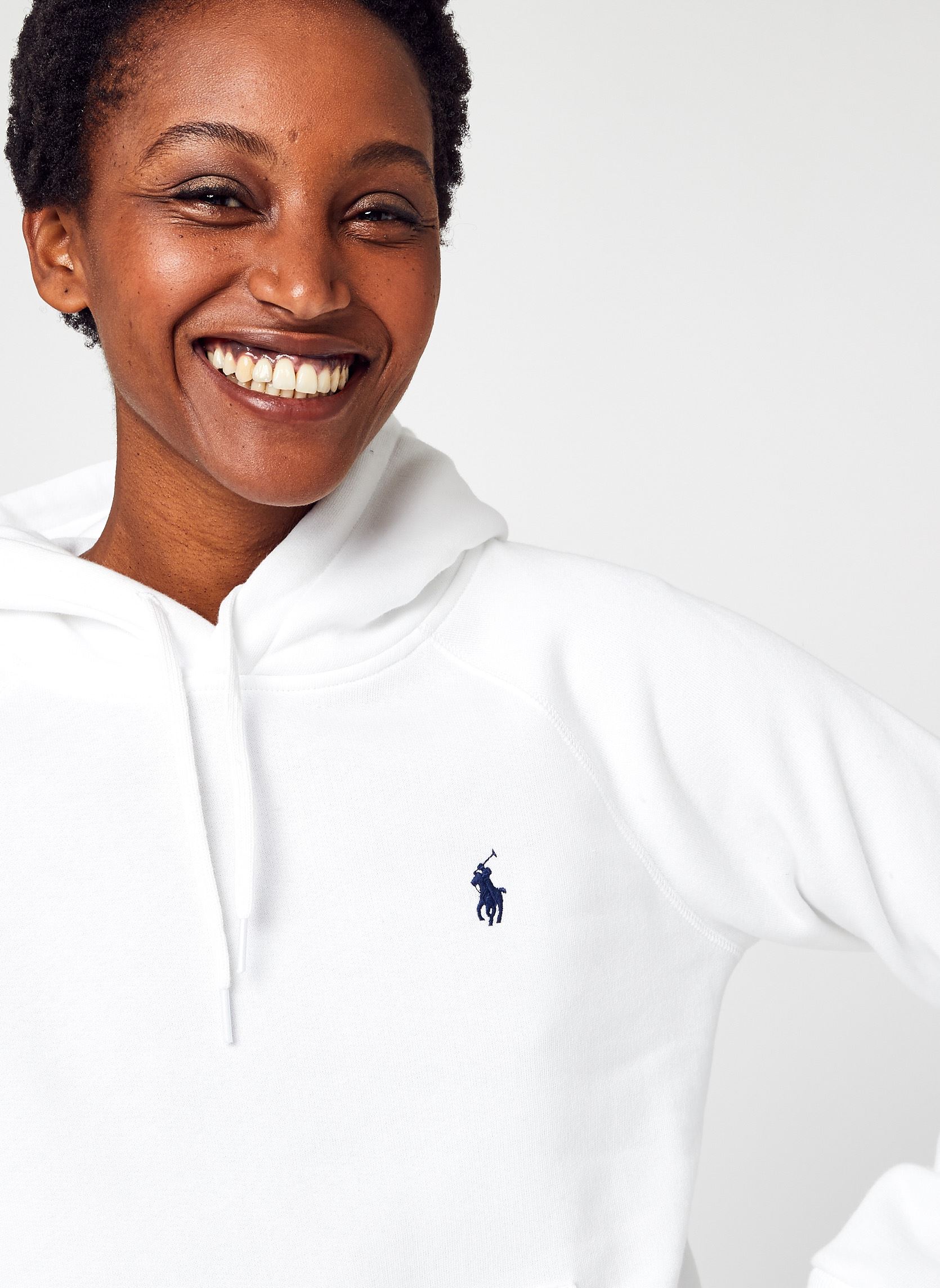Sweatshirts Sweat à capuche en molleton 211794394 femme blanc Polo Ralph Lauren Sweatshirts Sweat à capuche en molleton 211794394 femme blanc White