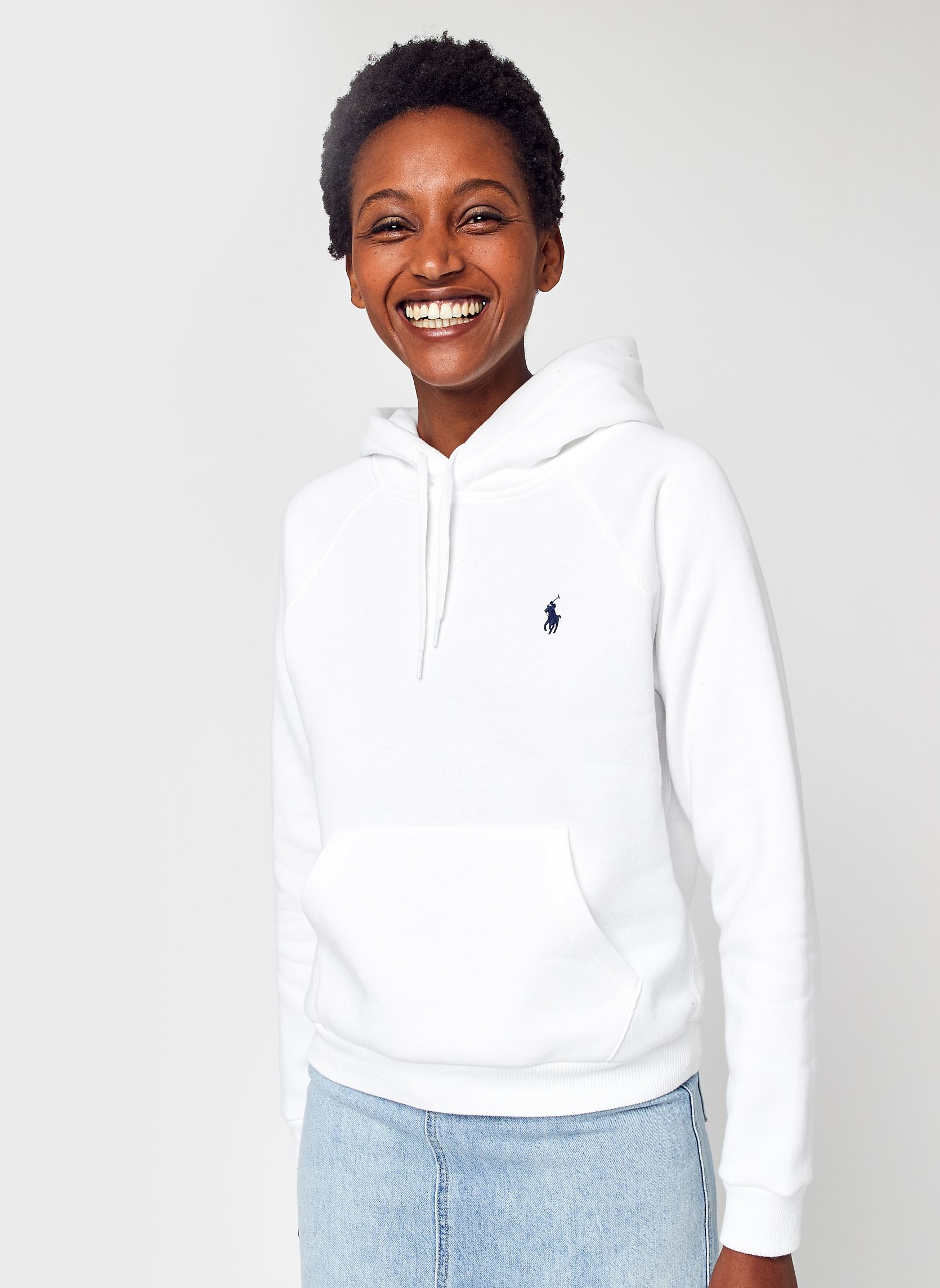 Sweatshirts Sweat à capuche en molleton 211794394 femme blanc Polo Ralph Lauren Sweatshirts Sweat à capuche en molleton 211794394 femme blanc White