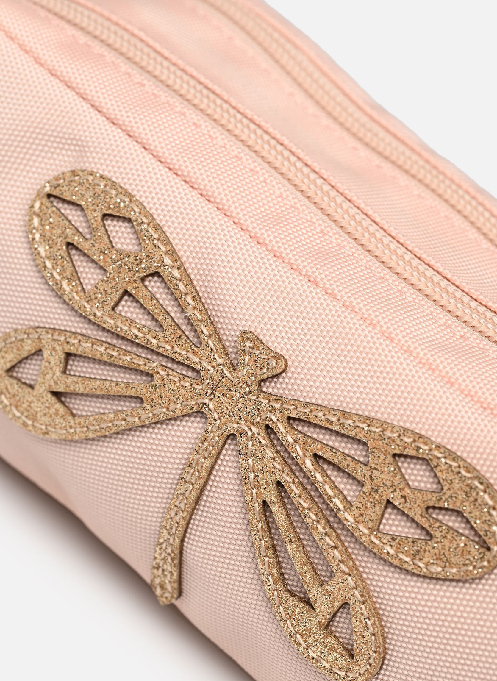Trousses scolaire Trousse double fille rose Caramel & Cie Trousses scolaire Trousse double fille rose LIBELLULE ROSE