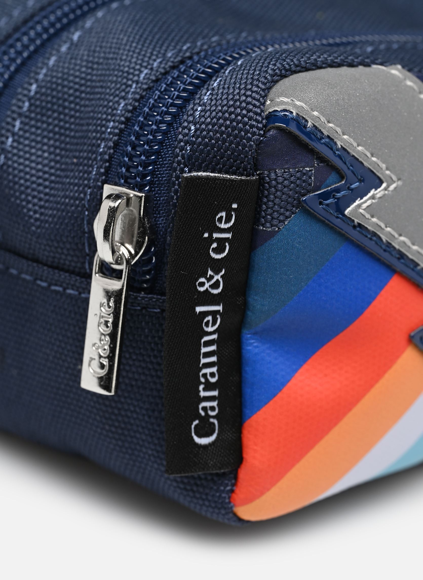 Trousses scolaire Trousse double garçon bleu Caramel & Cie Trousses scolaire Trousse double garçon bleu CHROMATIC LIGHTNING