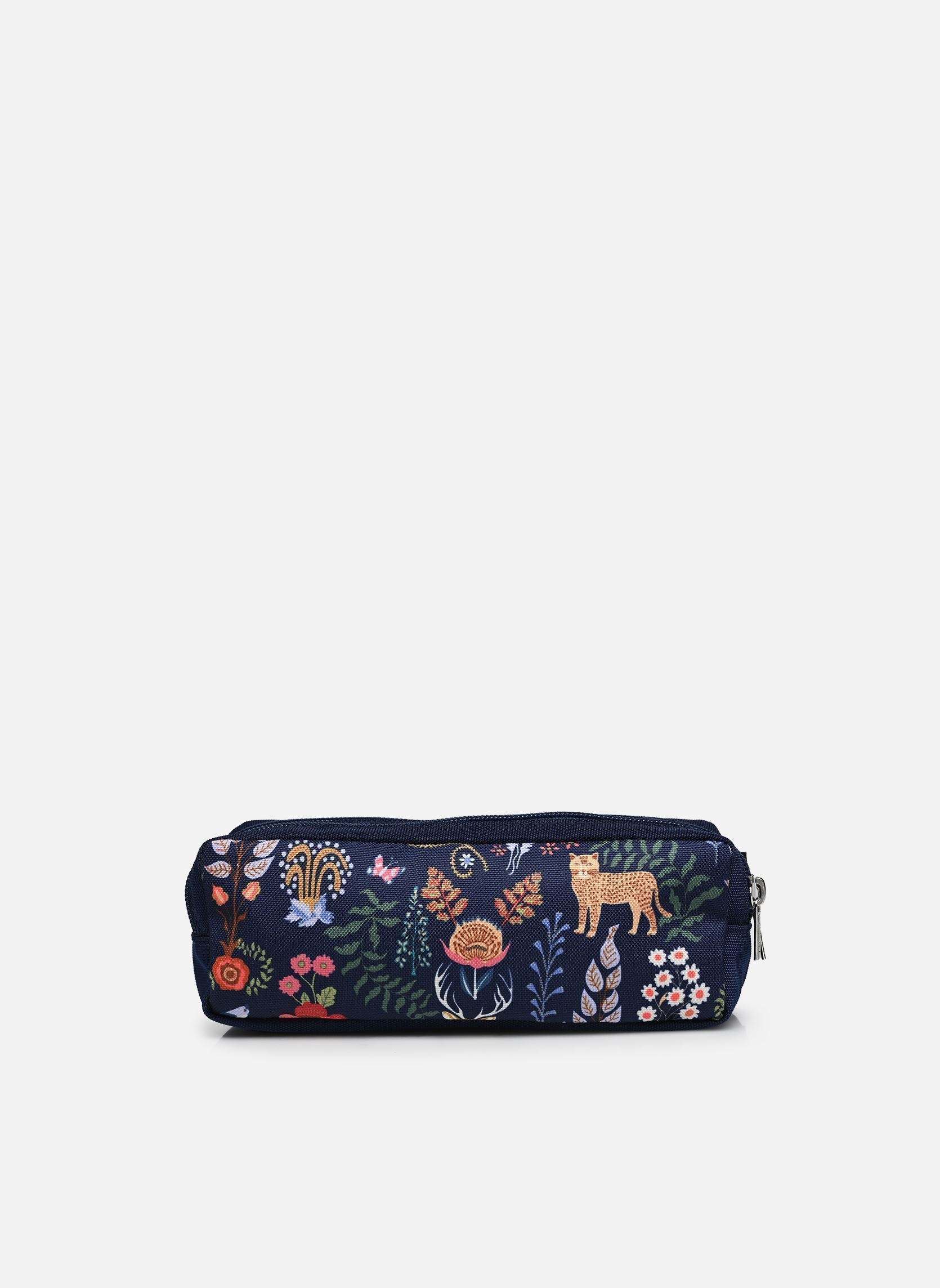 Trousses scolaire Trousse double fille bleu Caramel & Cie Trousses scolaire Trousse double fille bleu MAGIC FOREST