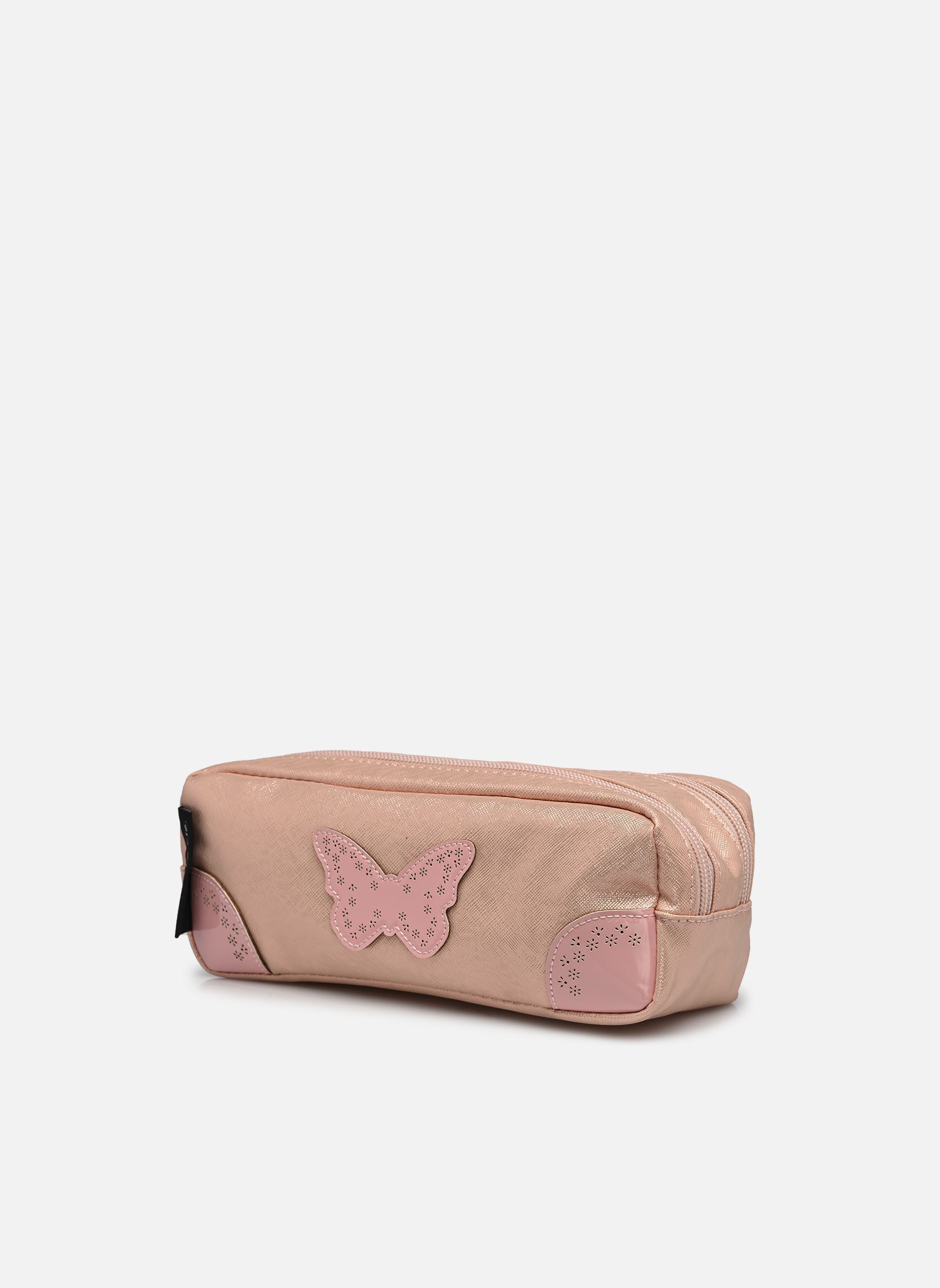 Trousses scolaire Trousse double fille rose Caramel & Cie Trousses scolaire Trousse double fille rose PEARL BLUSH OXFORD