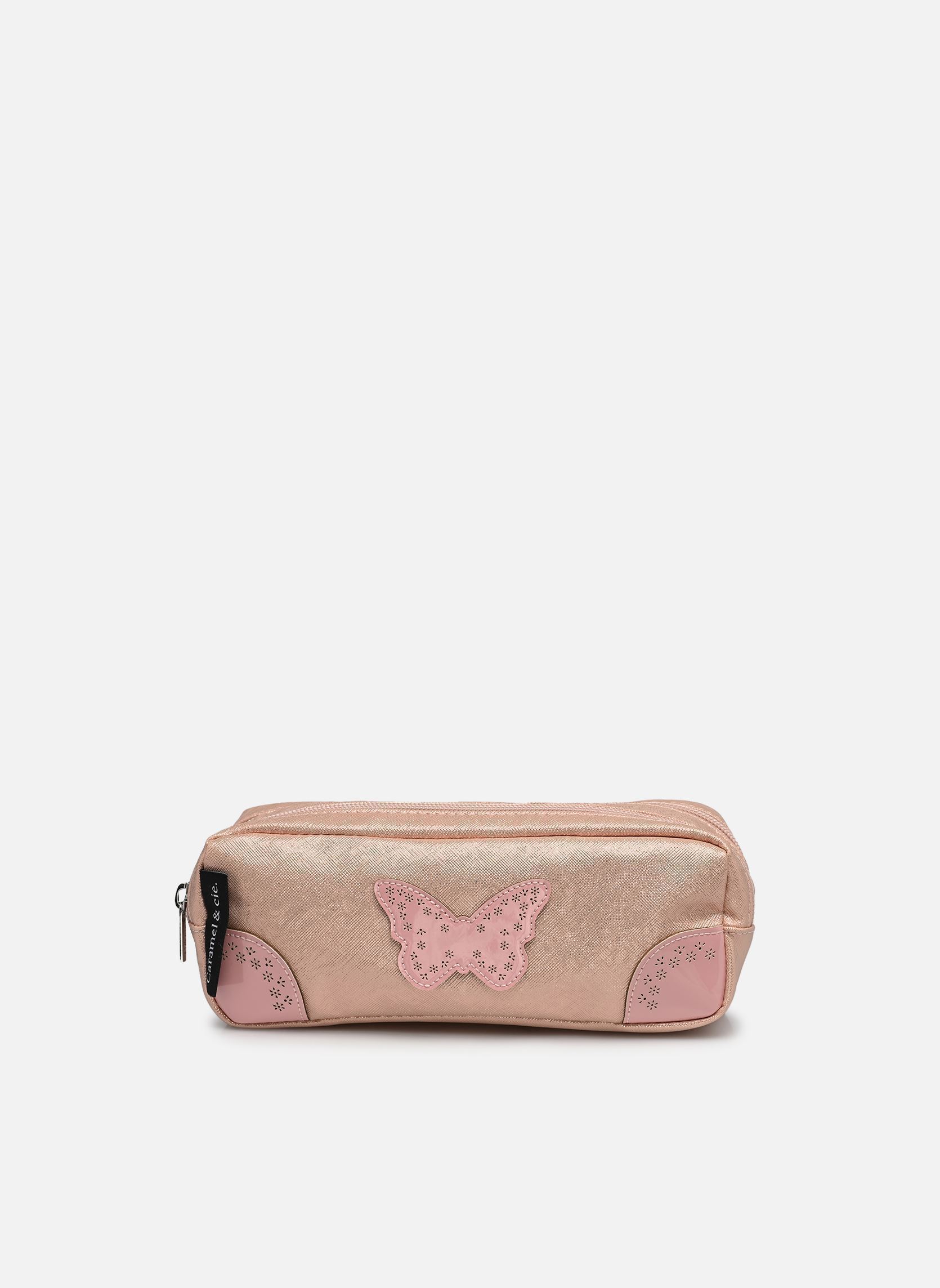 Trousses scolaire Trousse double fille rose Caramel & Cie Trousses scolaire Trousse double fille rose PEARL BLUSH OXFORD