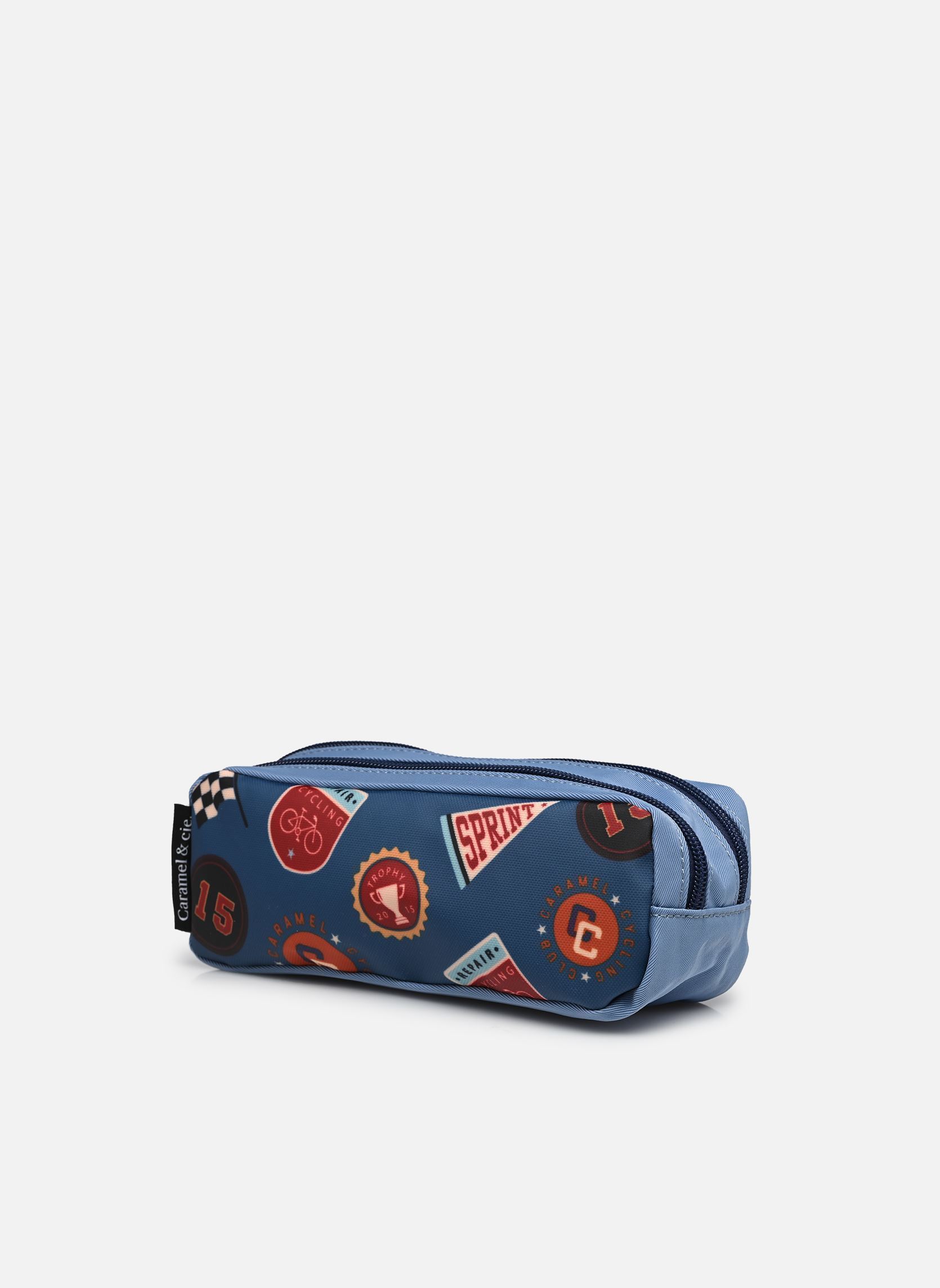 Trousses scolaire Trousse double garçon bleu Caramel & Cie Trousses scolaire Trousse double garçon bleu SPRINT CLUB