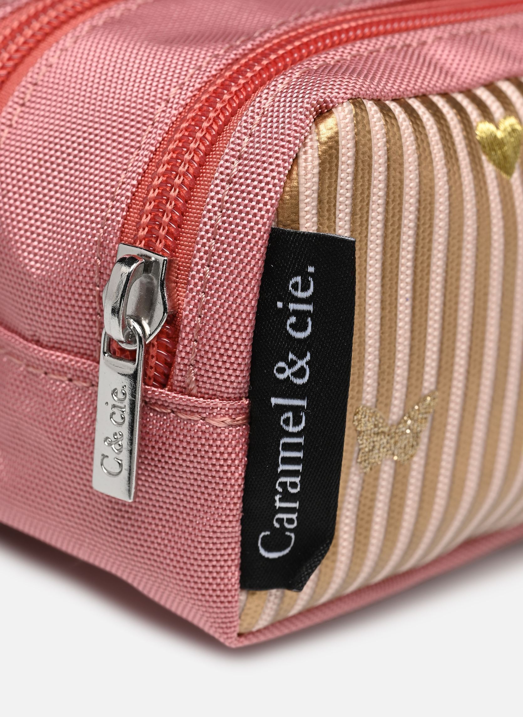 Trousses scolaire Trousse double fille rose Caramel & Cie Trousses scolaire Trousse double fille rose SONATTA