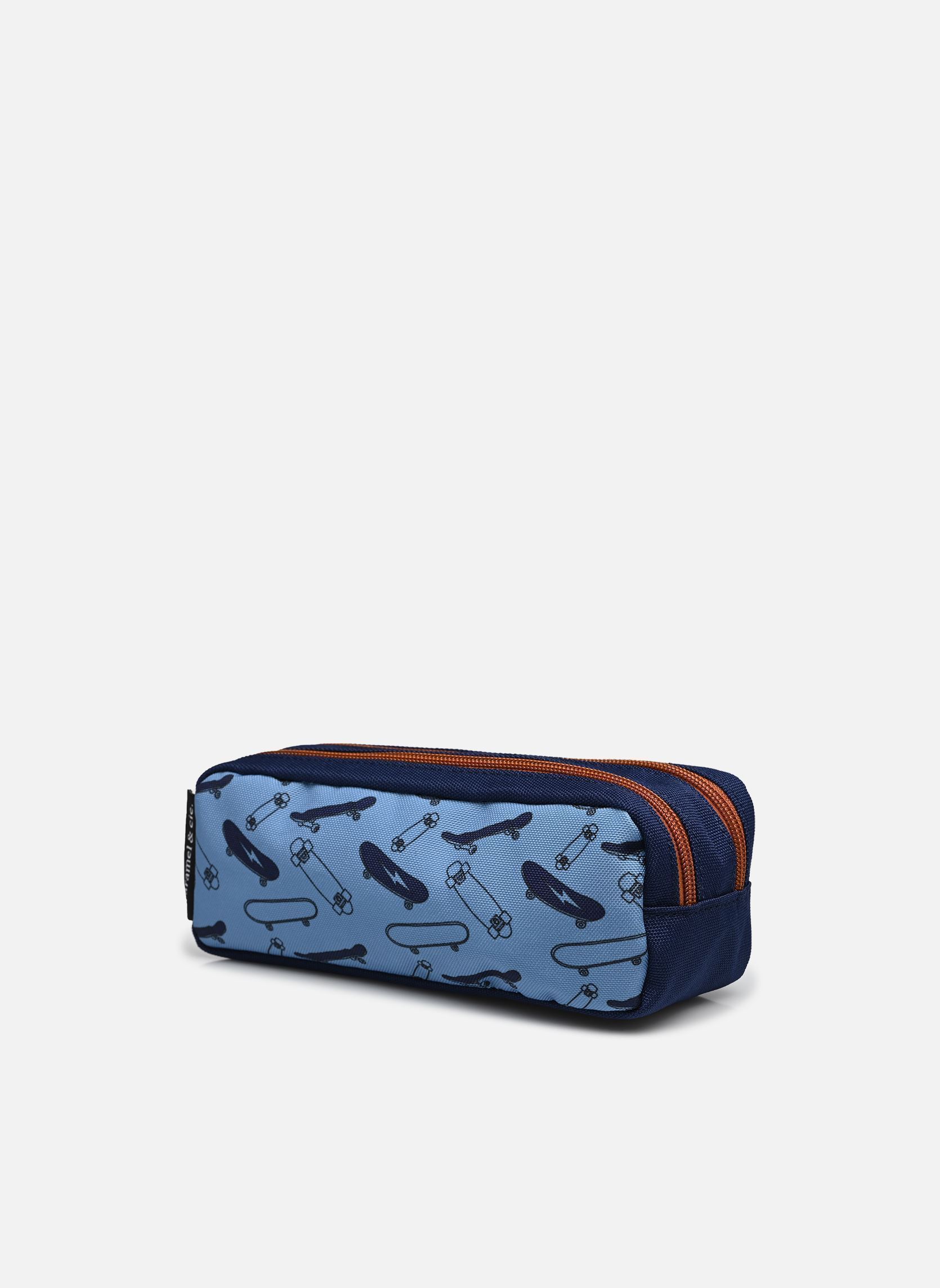 Trousses scolaire Trousse double garçon bleu Caramel & Cie Trousses scolaire Trousse double garçon bleu BLUE SKATES