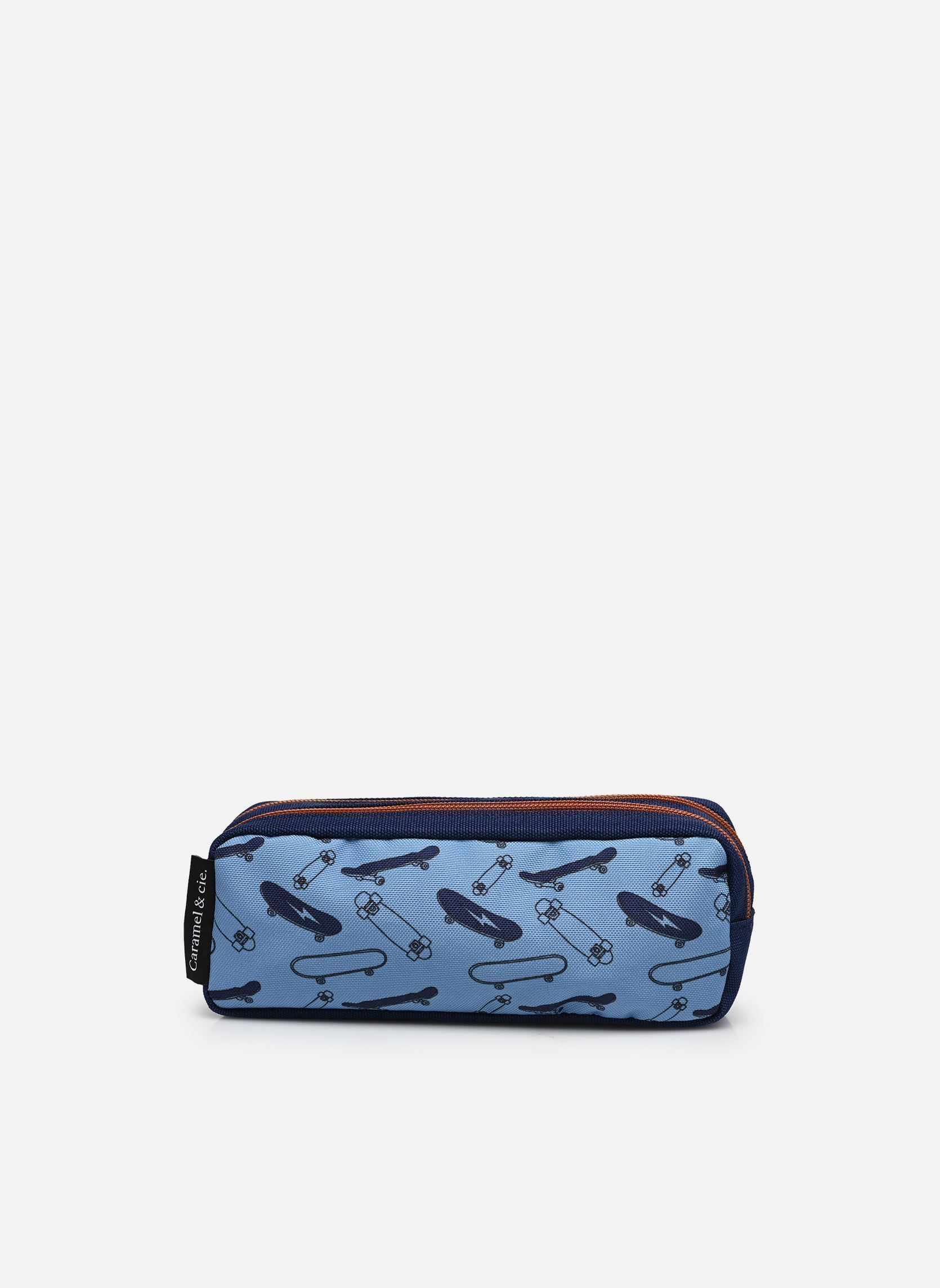 Trousses scolaire Trousse double garçon bleu Caramel & Cie Trousses scolaire Trousse double garçon bleu BLUE SKATES