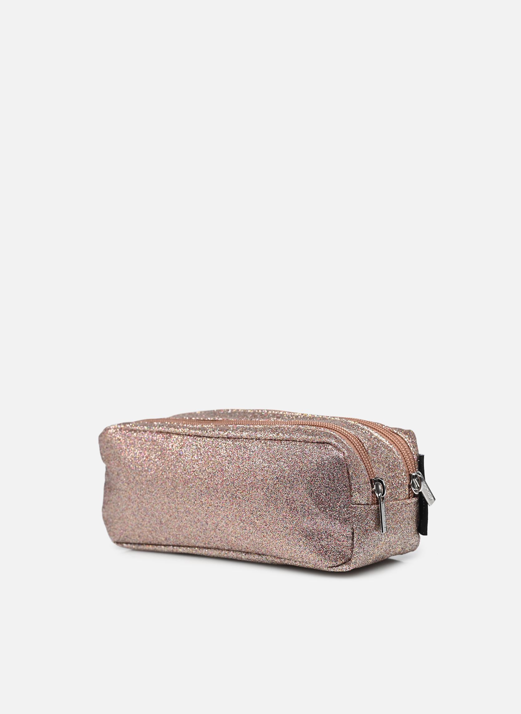 Trousses scolaire Trousse double fille argent Caramel & Cie Trousses scolaire Trousse double fille argent COOPER GLITTER
