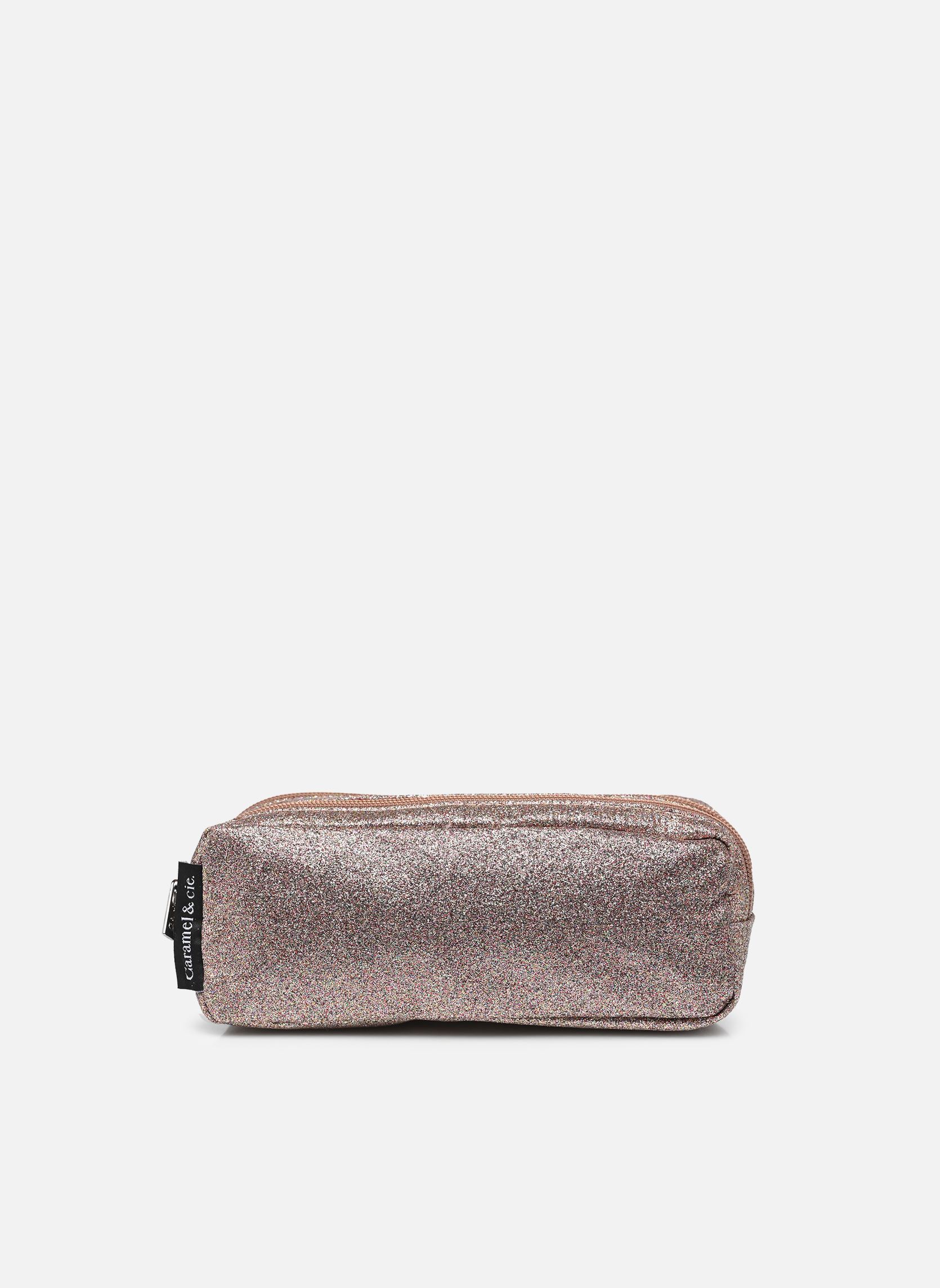 Trousses scolaire Trousse double fille argent Caramel & Cie Trousses scolaire Trousse double fille argent COOPER GLITTER
