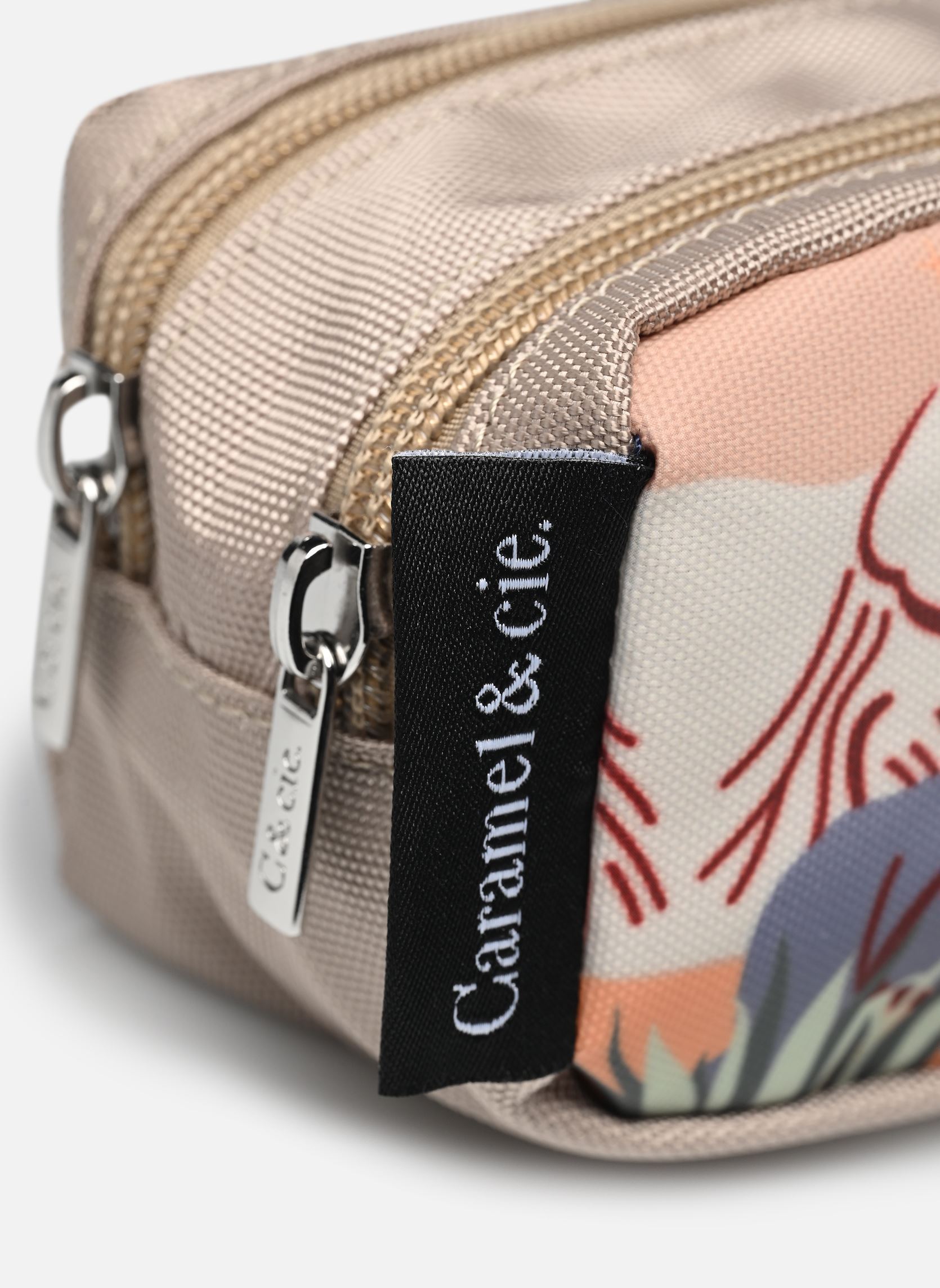 Schulmäppchen Trousse double jungen beige Caramel & Cie Schulmäppchen Trousse double jungen beige SAFARI