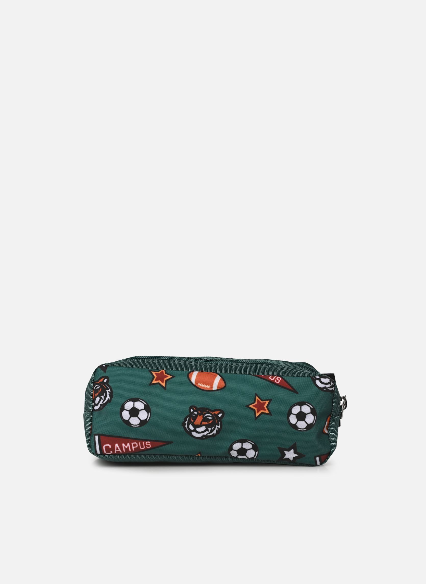 Trousses scolaire Trousse double garçon vert Caramel & Cie Trousses scolaire Trousse double garçon vert GREEN ACADEMY