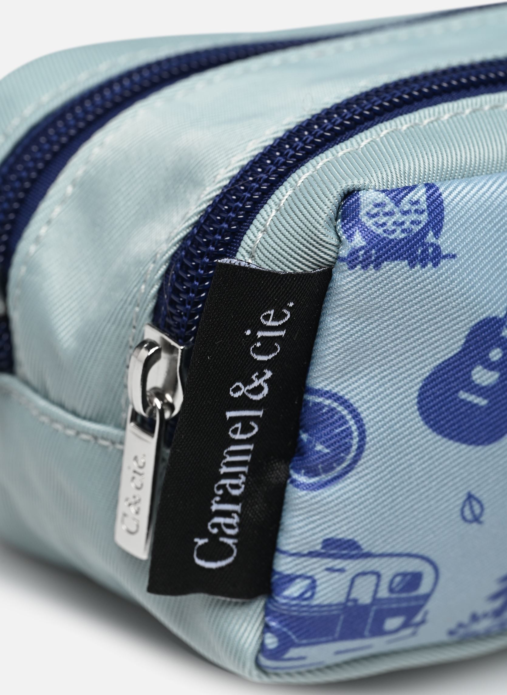 Schulmäppchen Trousse double mädchen blau Caramel & Cie Schulmäppchen Trousse double mädchen blau BLUE WILD TRIP