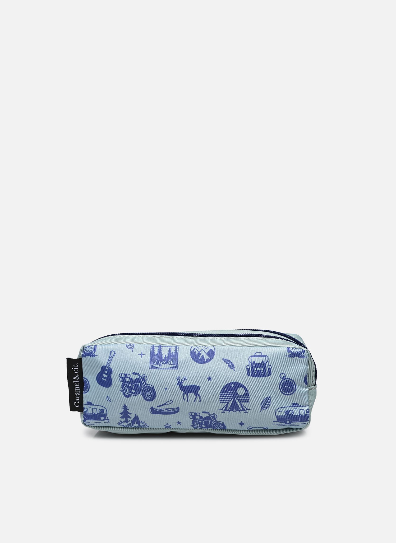 Schulmäppchen Trousse double mädchen blau Caramel & Cie Schulmäppchen Trousse double mädchen blau BLUE WILD TRIP