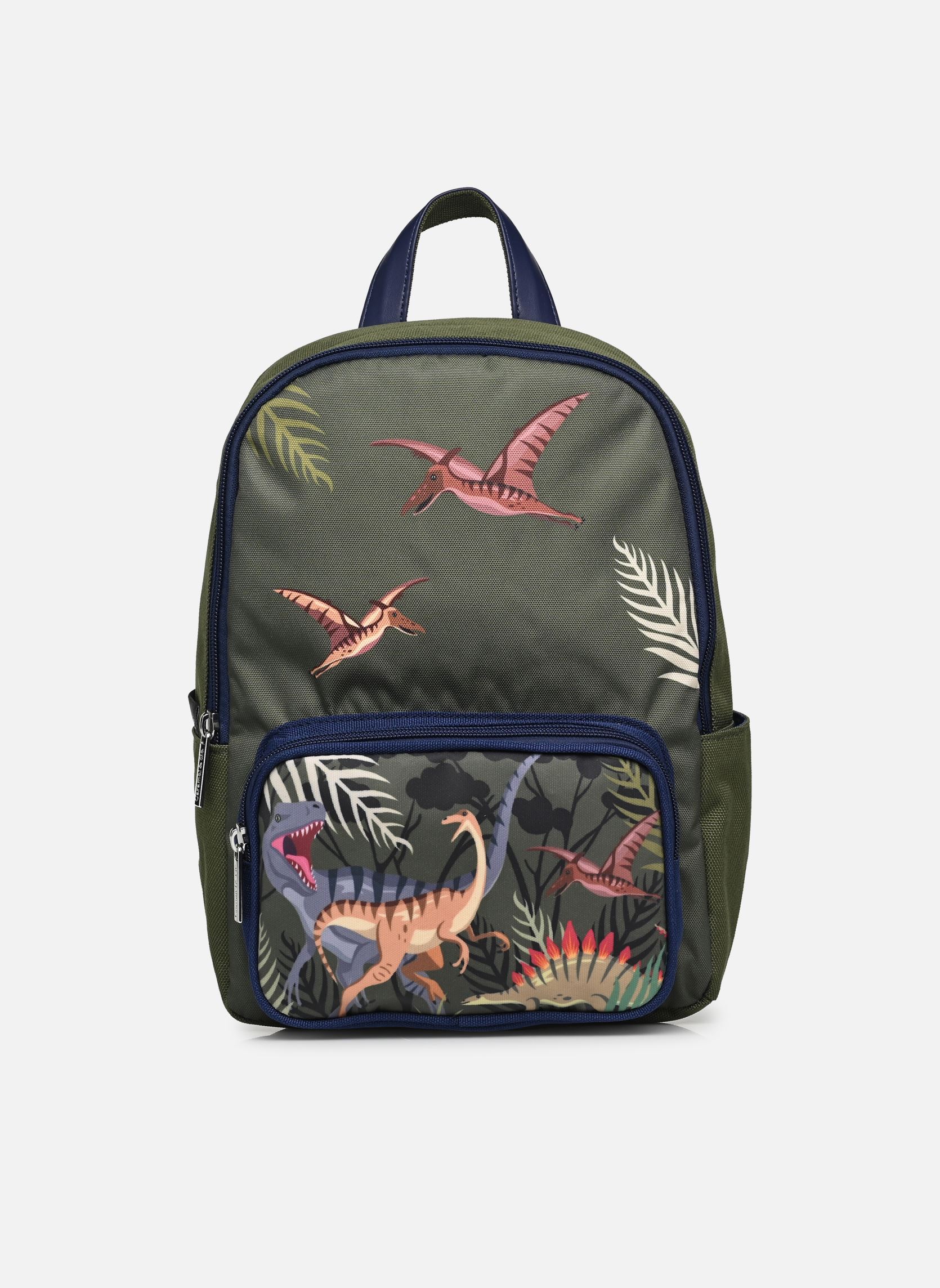 Cartables Sac à dos garçon vert Caramel & Cie Cartables Sac à dos garçon vert Jurassic
