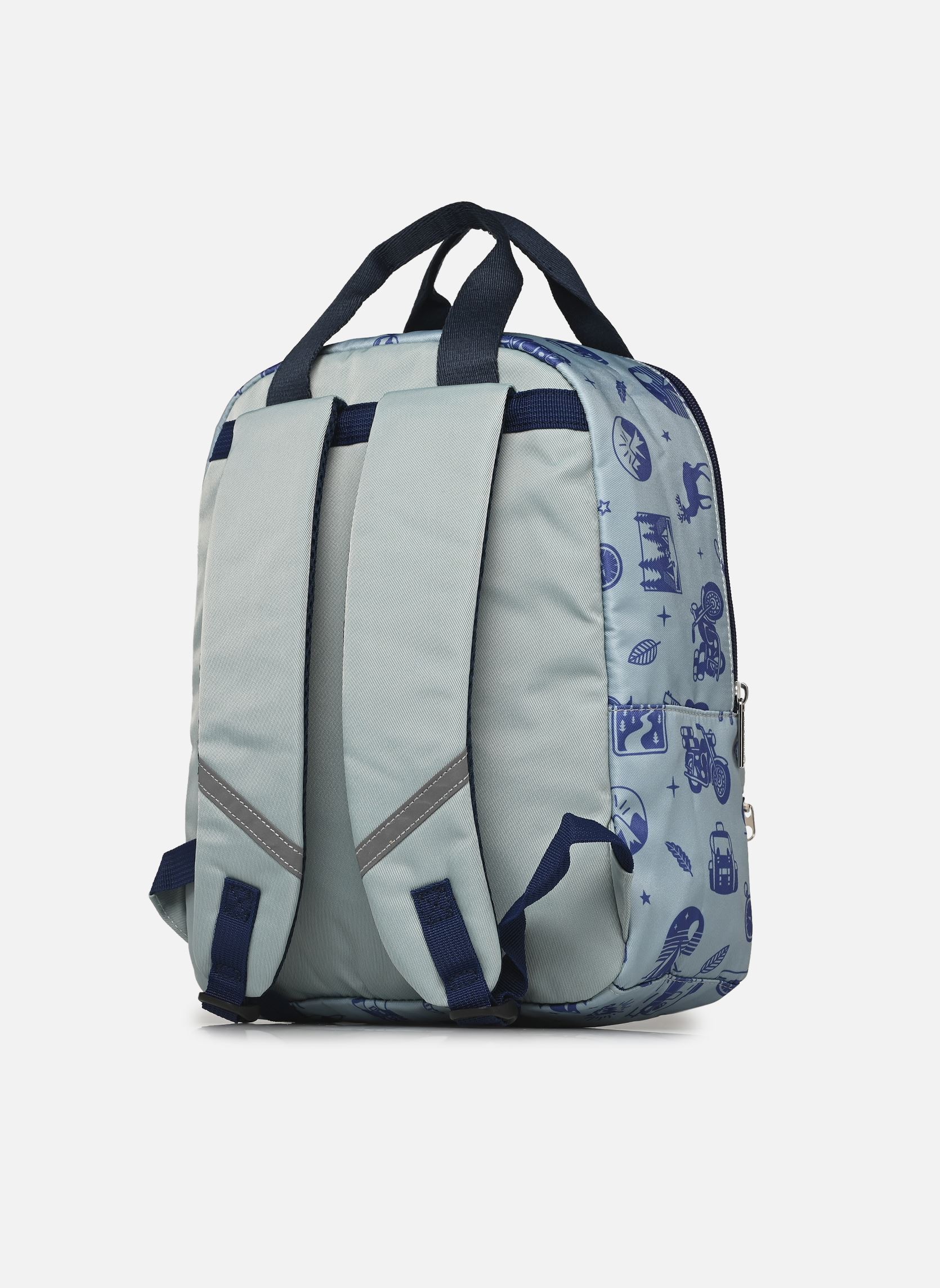 Cartables Sac à dos fille bleu Caramel & Cie Cartables Sac à dos fille bleu Blue Wild Trip