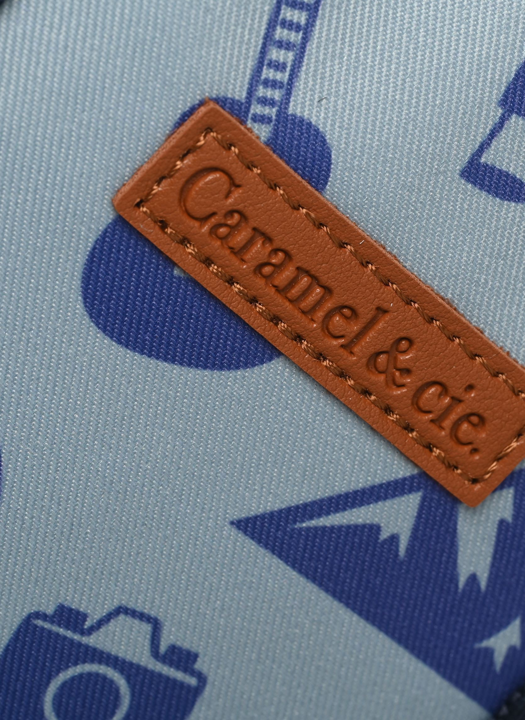 Cartables Sac à dos fille bleu Caramel & Cie Cartables Sac à dos fille bleu Blue Wild Trip
