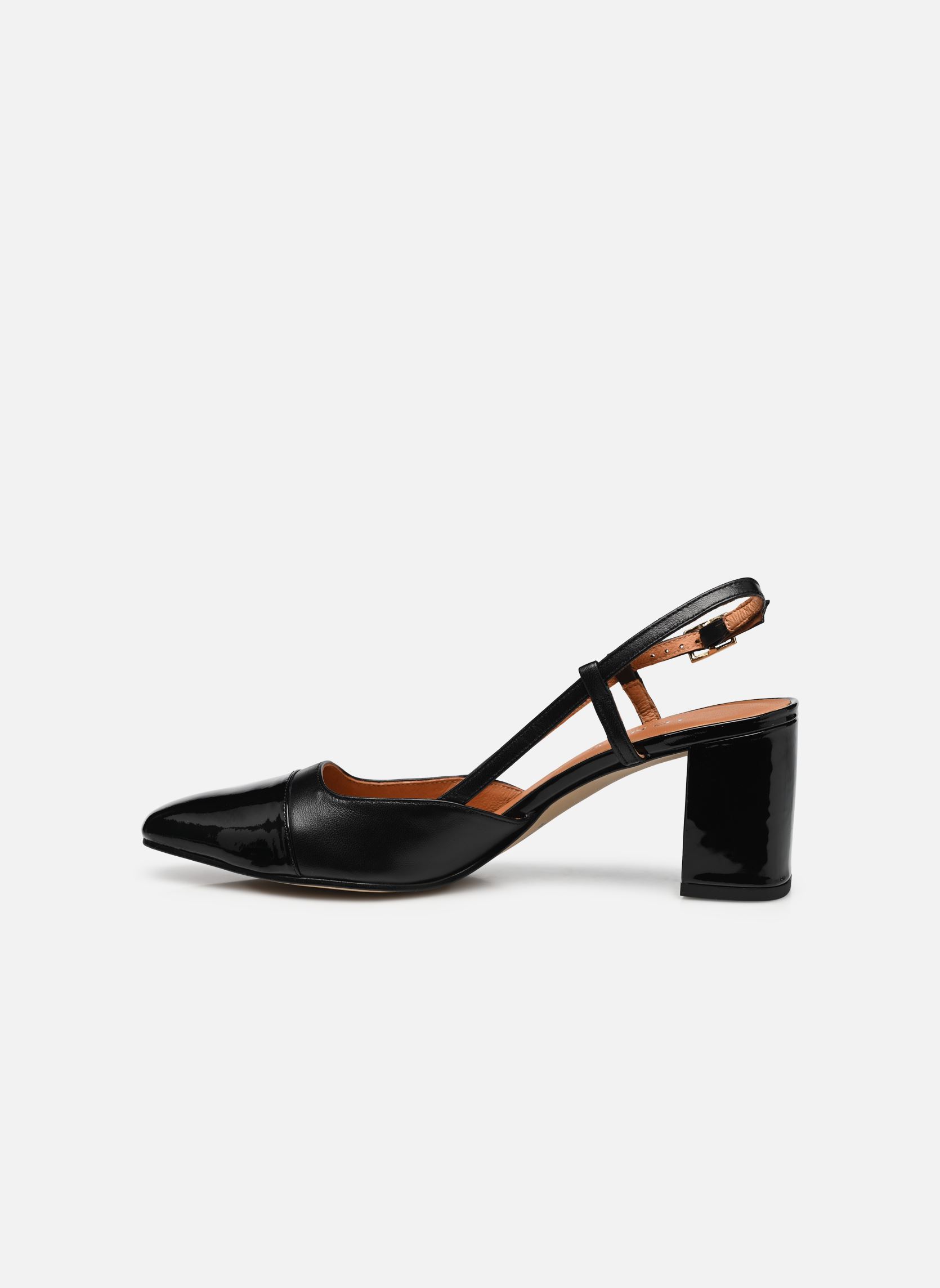 Escarpins à brides DHAPOP femme noir Jonak Escarpins à brides DHAPOP femme noir VERNIS/CUIR NOIR/NOIR