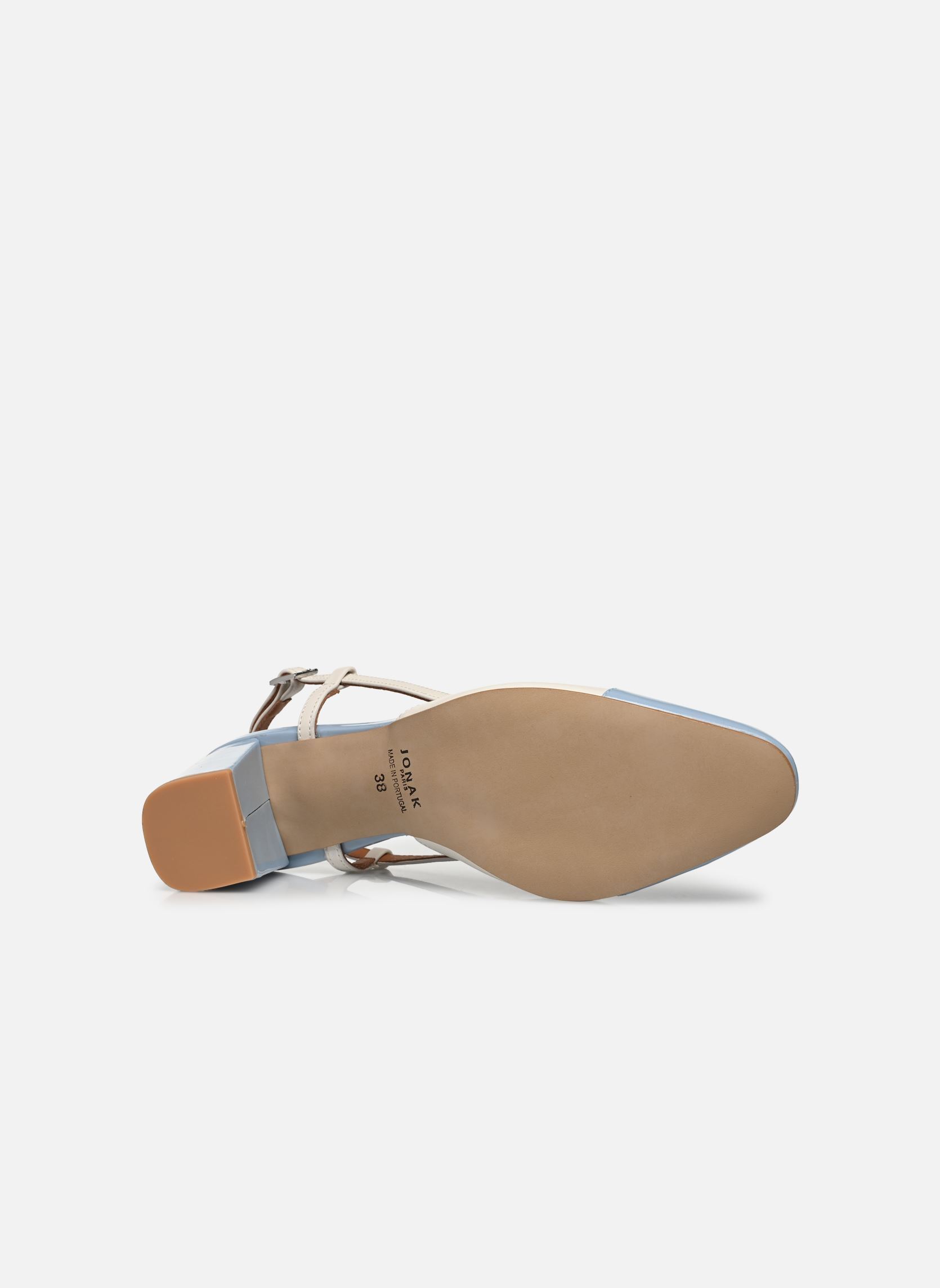 Slingback pumps DHAPOP dames wit Jonak Slingback pumps DHAPOP dames wit BLEU CLAIR/ECRU