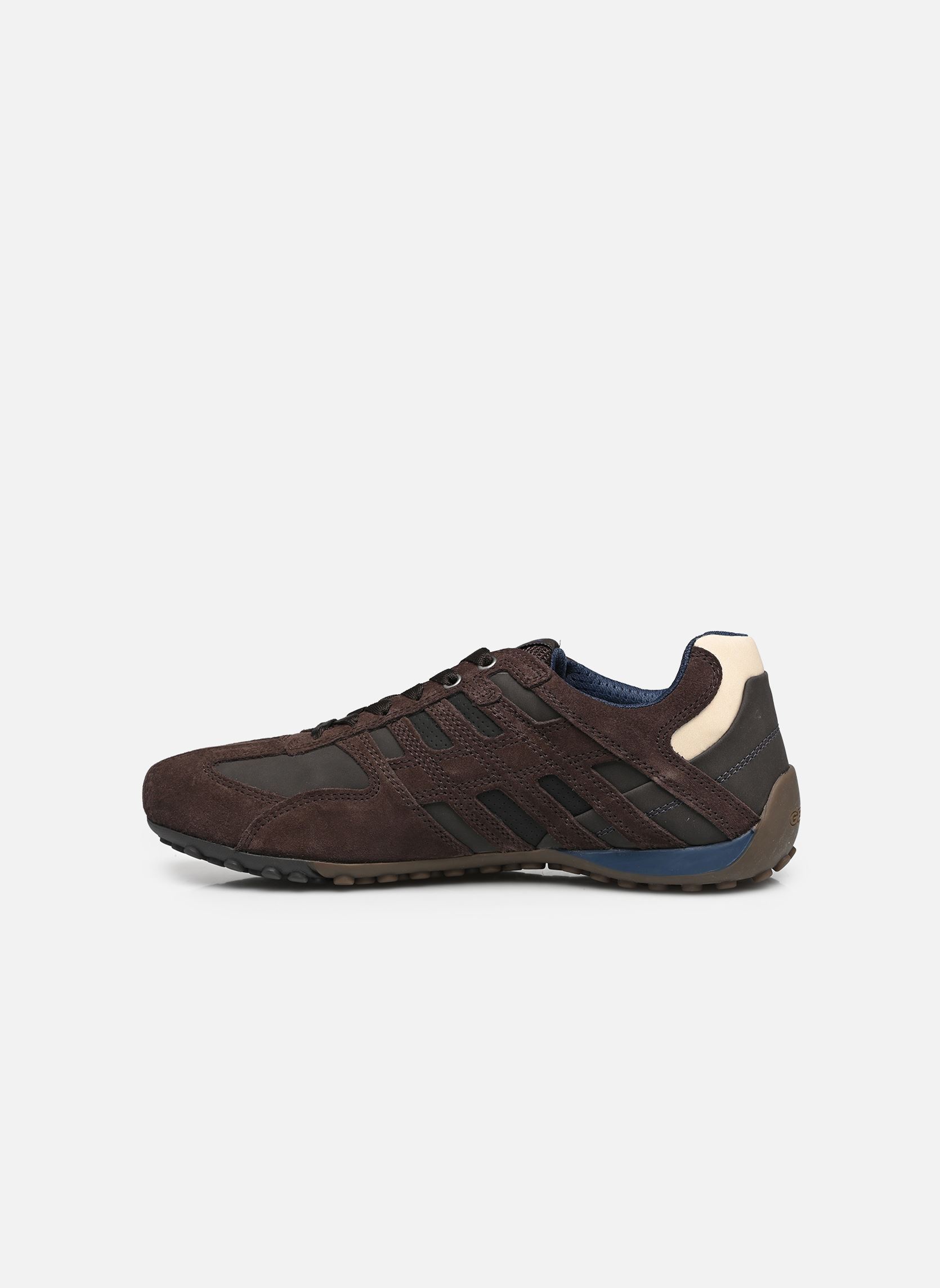 Lage sneakers UOMO SNAKE heren bruin Geox Lage sneakers UOMO SNAKE heren bruin CHOCOLATE/BLACK