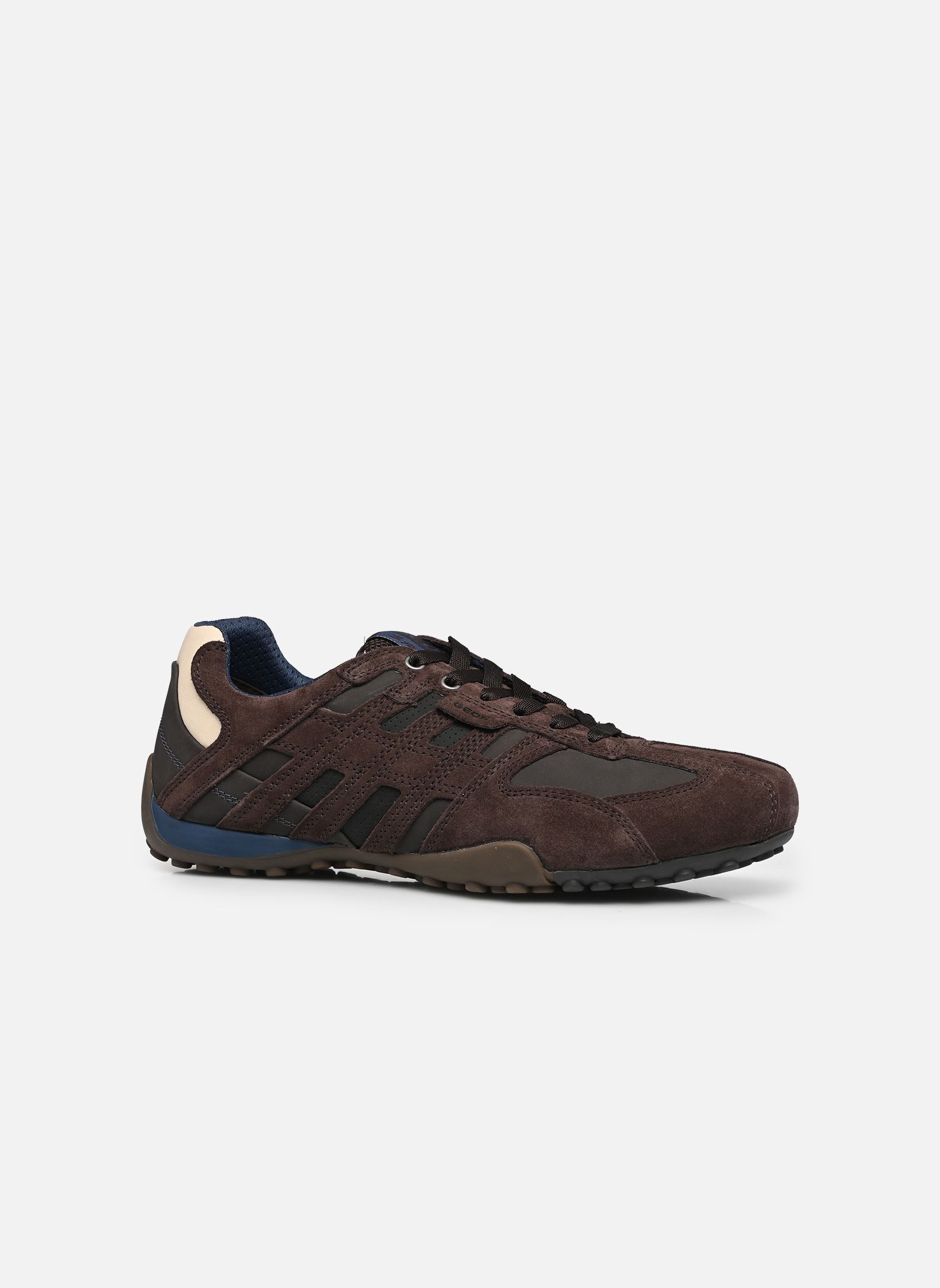 Lage sneakers UOMO SNAKE heren bruin Geox Lage sneakers UOMO SNAKE heren bruin CHOCOLATE/BLACK