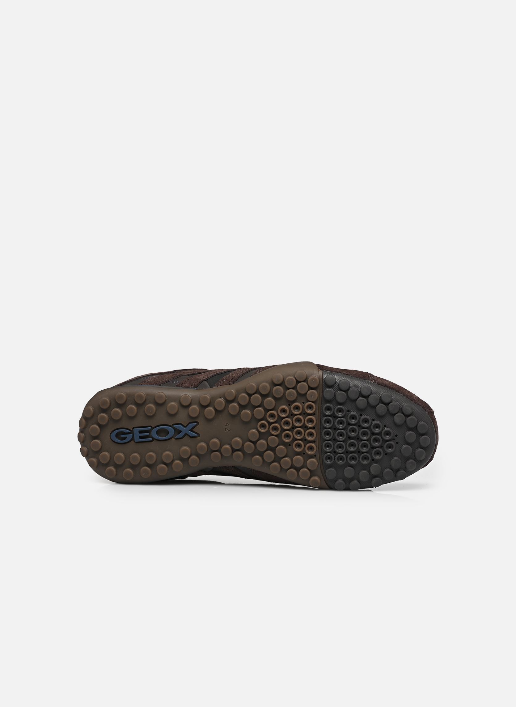 Lage sneakers UOMO SNAKE heren bruin Geox Lage sneakers UOMO SNAKE heren bruin CHOCOLATE/BLACK