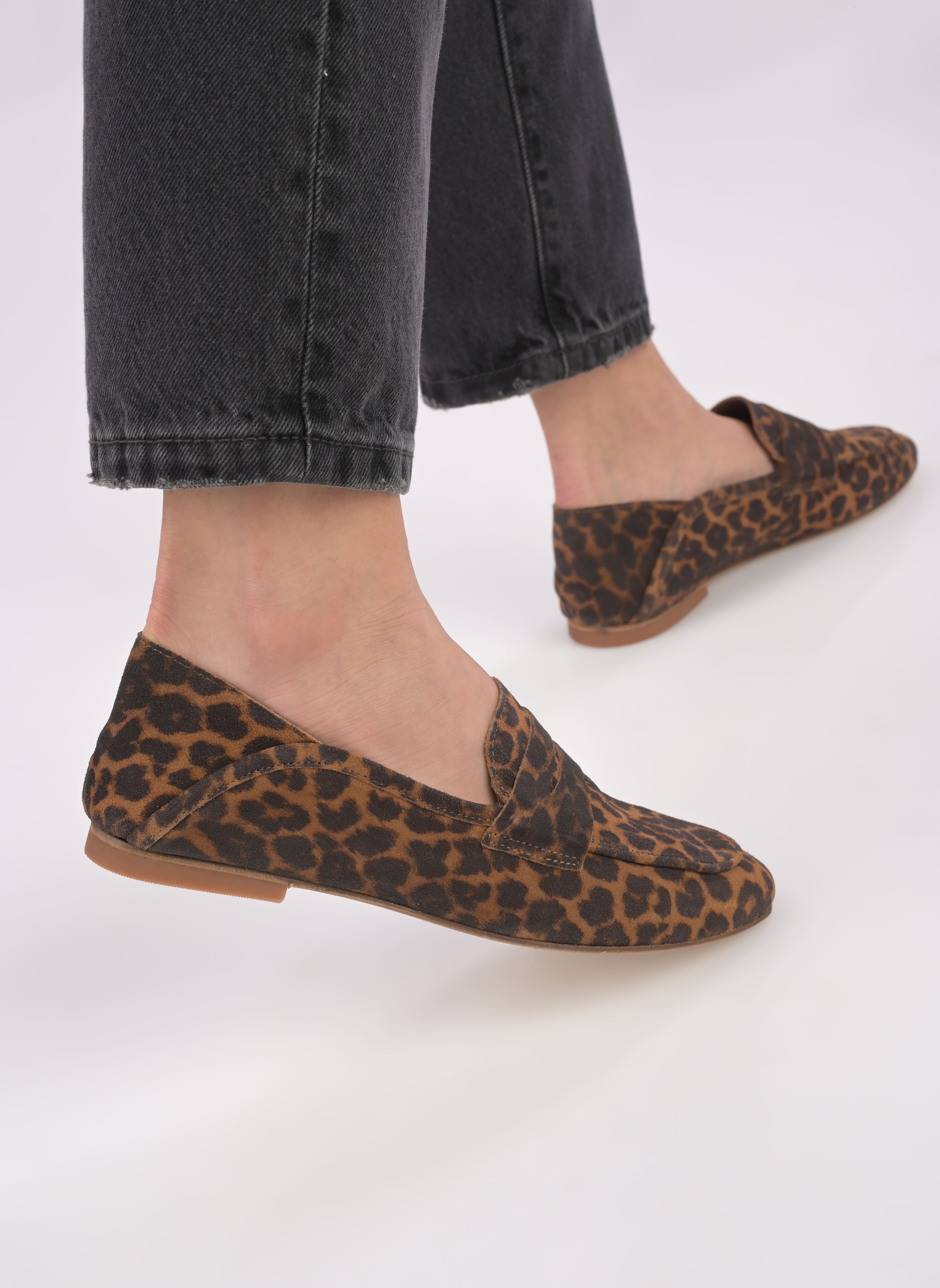 Mocassins LINDSAY dames bruin Anonymous Copenhagen Mocassins LINDSAY dames bruin LEOPARD