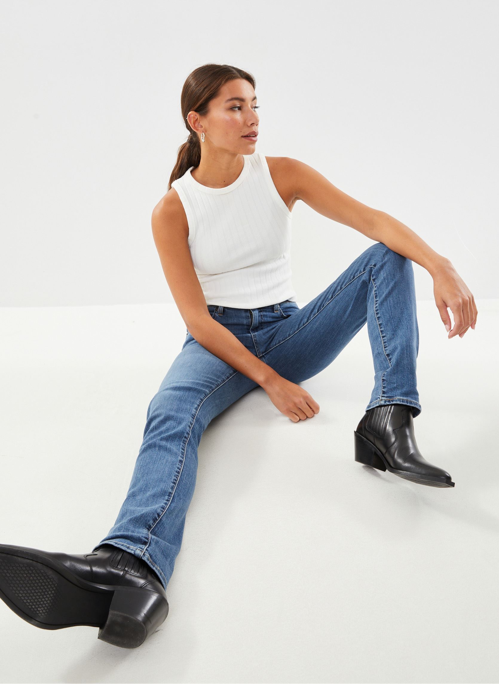 Jeans droit 724™ High Rise Straight femme bleu Levi's Jeans droit 724™ High Rise Straight femme bleu BLUE WAVE MID