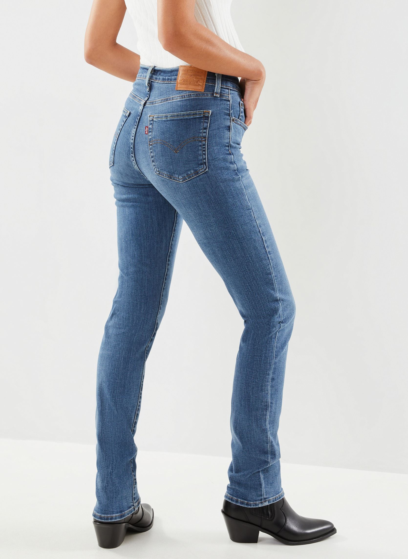 Jeans droit 724™ High Rise Straight femme bleu Levi's Jeans droit 724™ High Rise Straight femme bleu BLUE WAVE MID