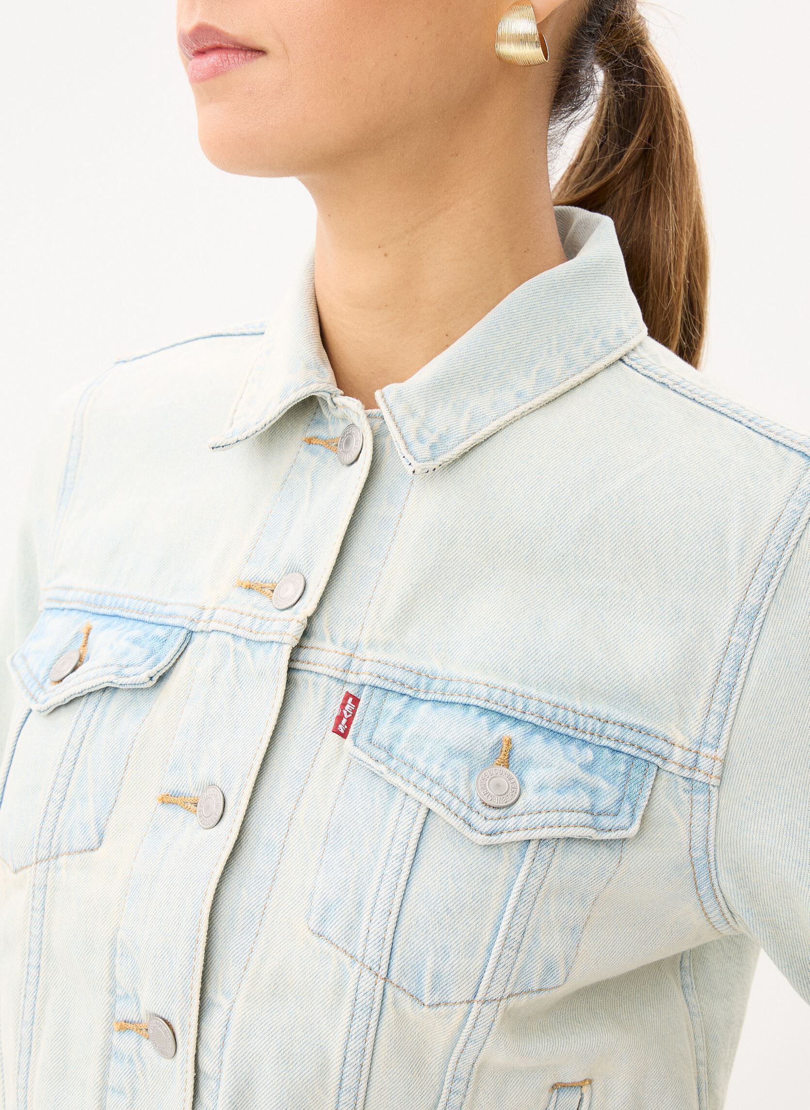 Vestes en jean Original Trucker femme bleu Levi's Vestes en jean Original Trucker femme bleu DE ORO TRUCKER