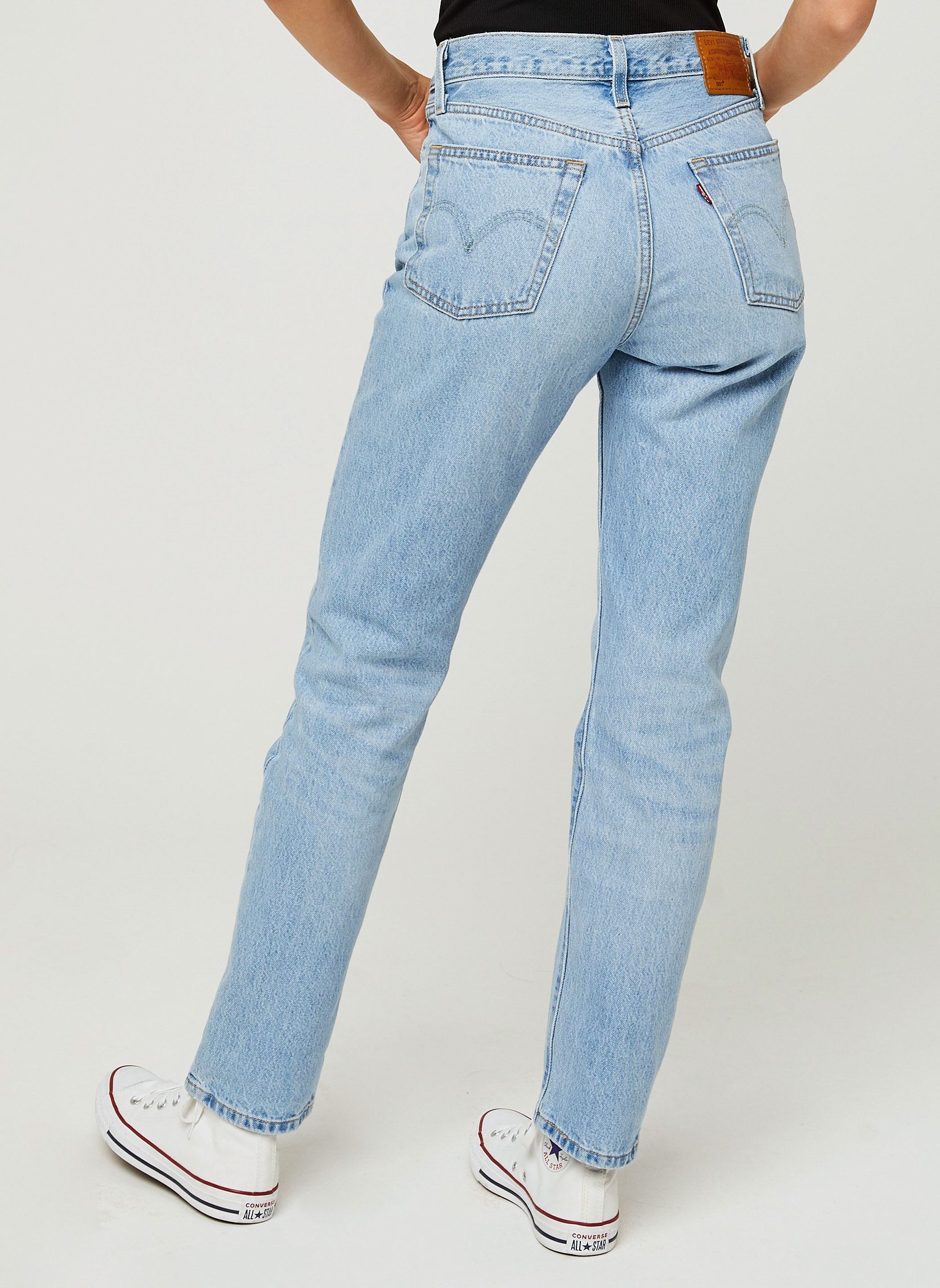 Rechte jeans / Straight Leg Jeans 501® Crop dames blauw Levi's Rechte jeans / Straight Leg Jeans 501® Crop dames blauw OJAI LUXOR RA