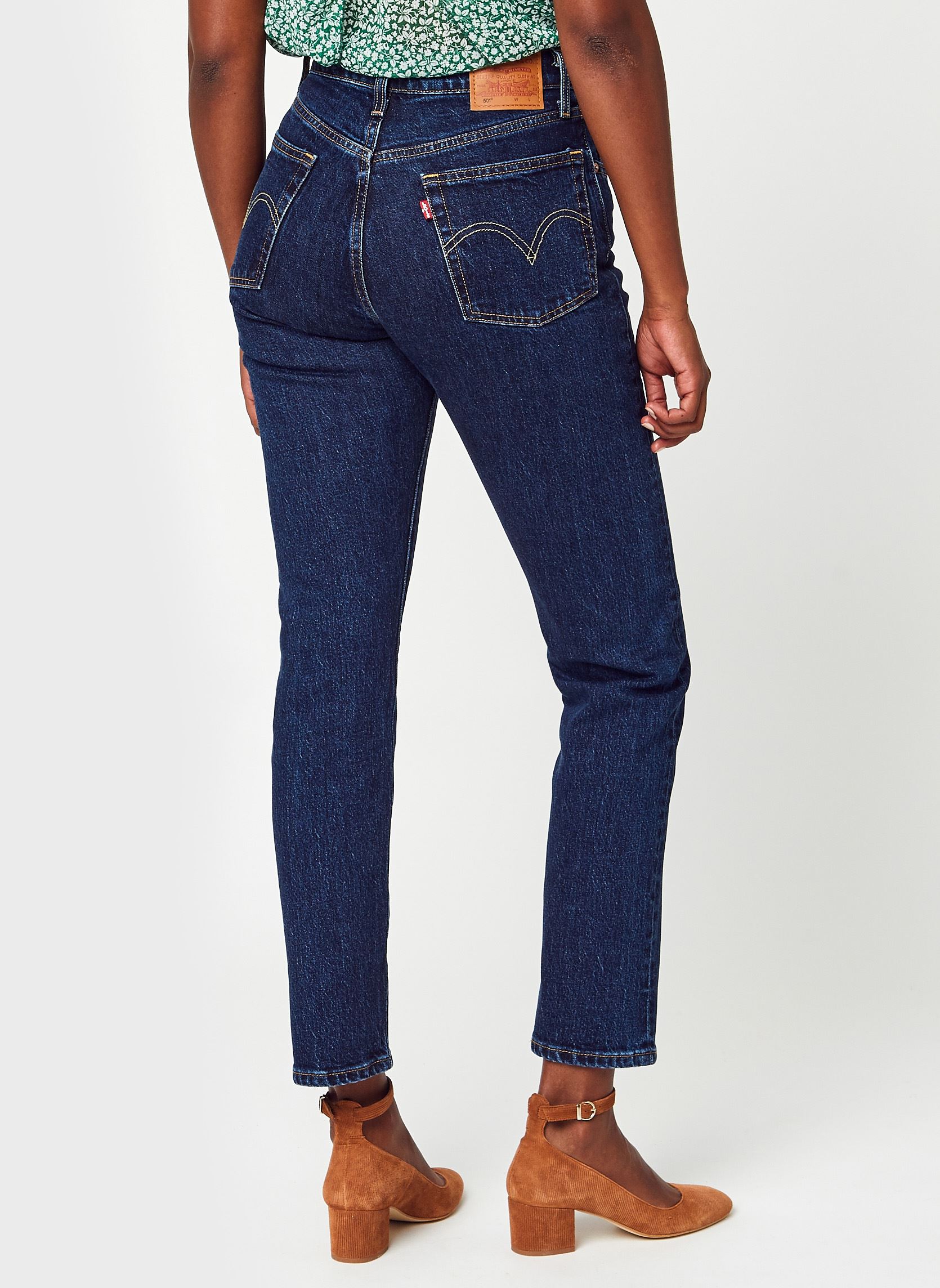 Rechte jeans / Straight Leg Jeans 501® Crop dames blauw Levi's Rechte jeans / Straight Leg Jeans 501® Crop dames blauw SALSA STONEWASH