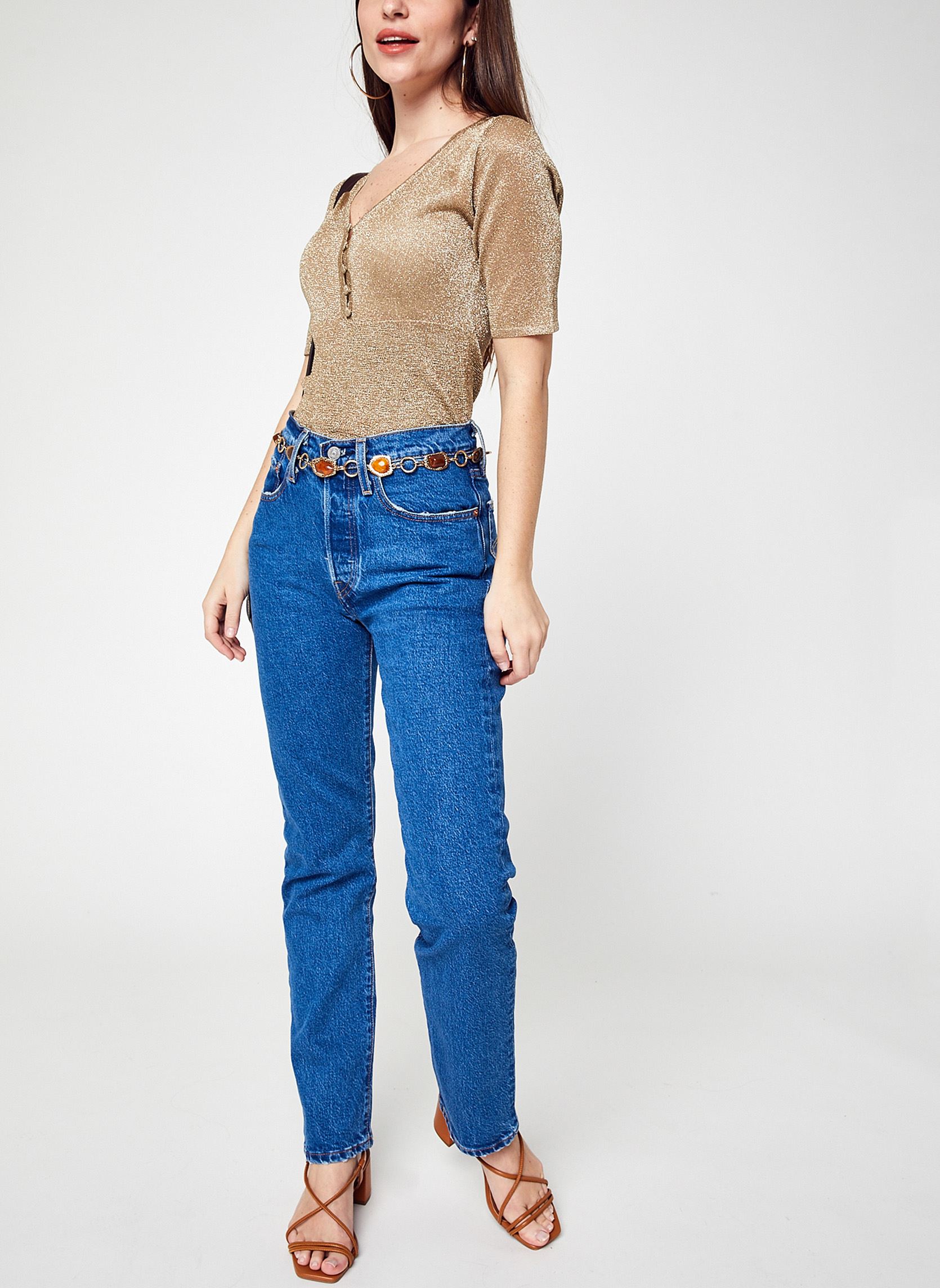 Jeans droit 501® Crop femme bleu Levi's Jeans droit 501® Crop femme bleu JAZZ POP