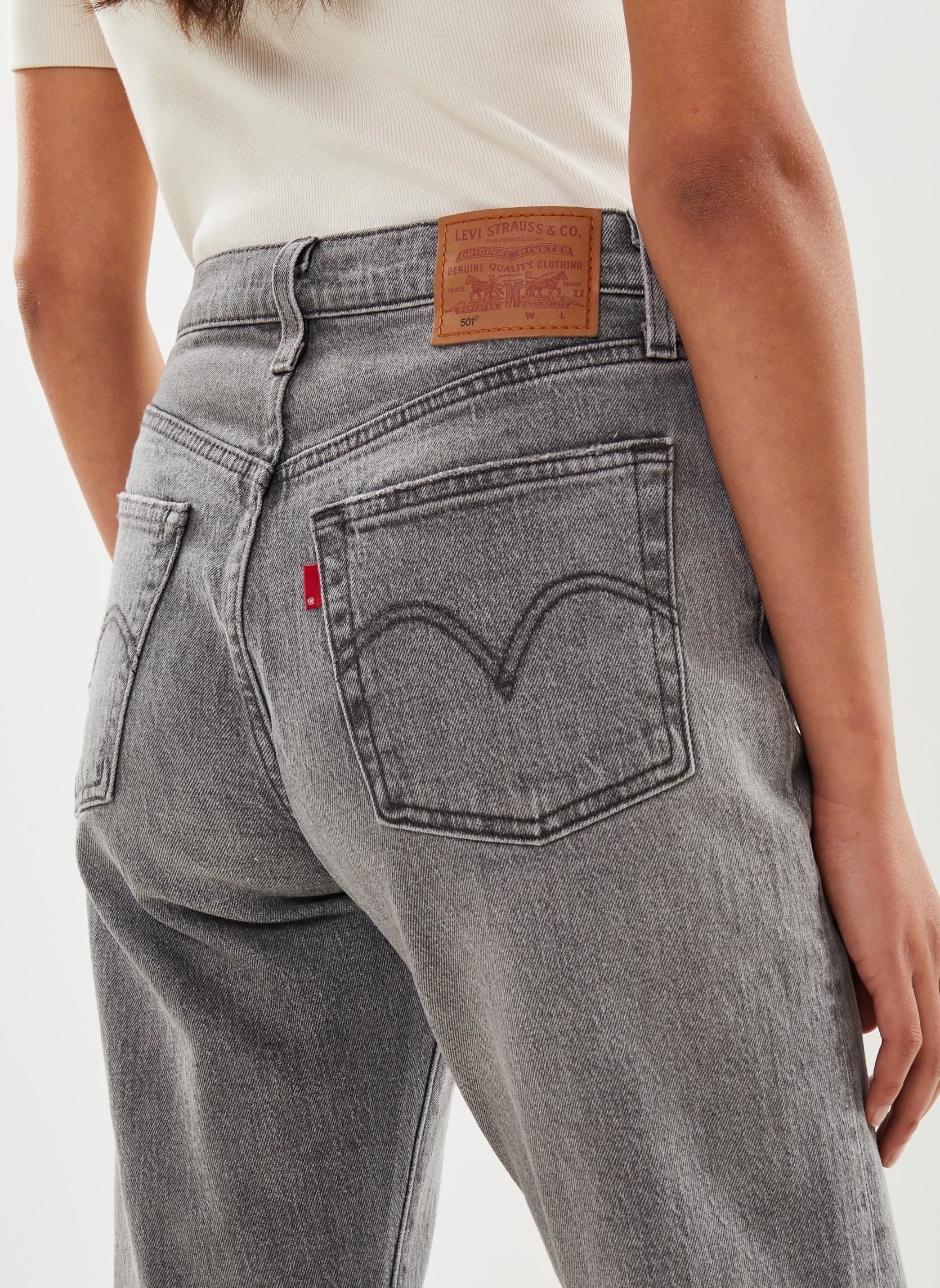 Jeans droit 501® Crop femme gris Levi's Jeans droit 501® Crop femme gris WORN IN