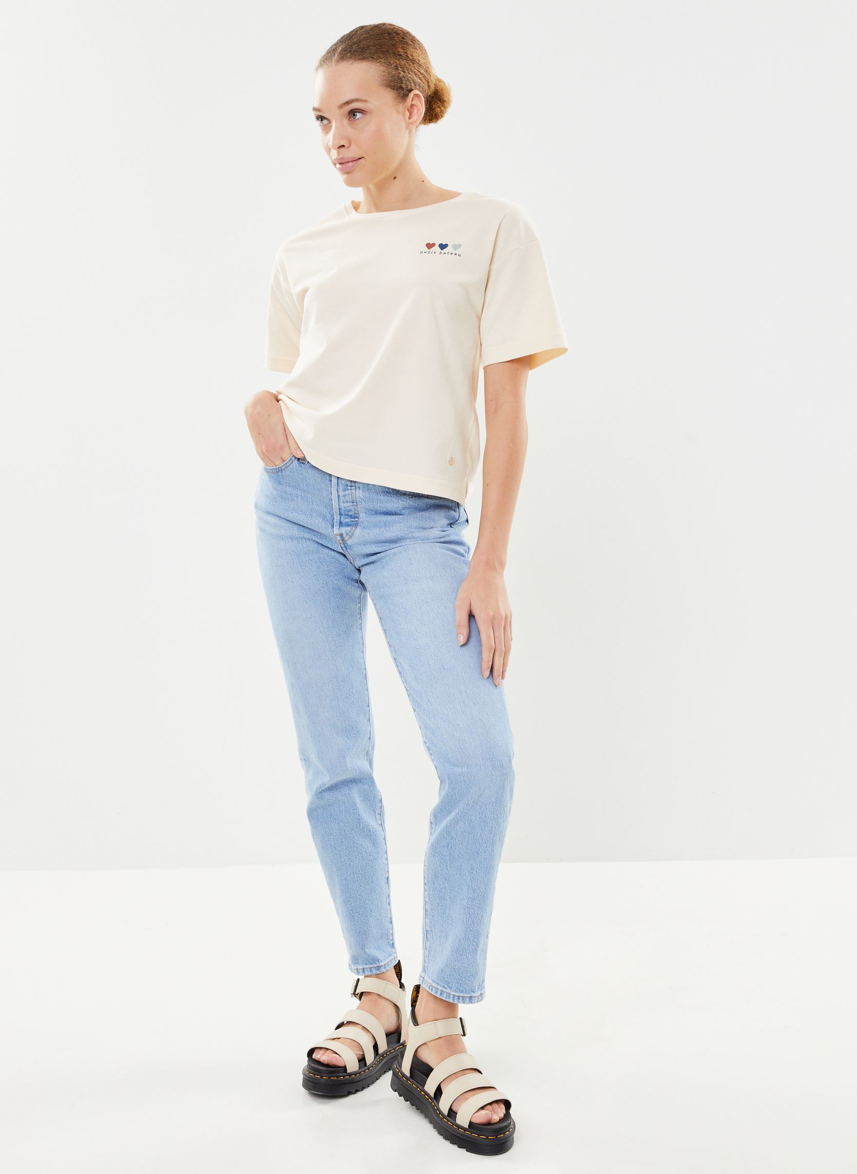 Rechte jeans / Straight Leg Jeans 501® Crop dames blauw Levi's Rechte jeans / Straight Leg Jeans 501® Crop dames blauw SAMBA TANGO LIGHT