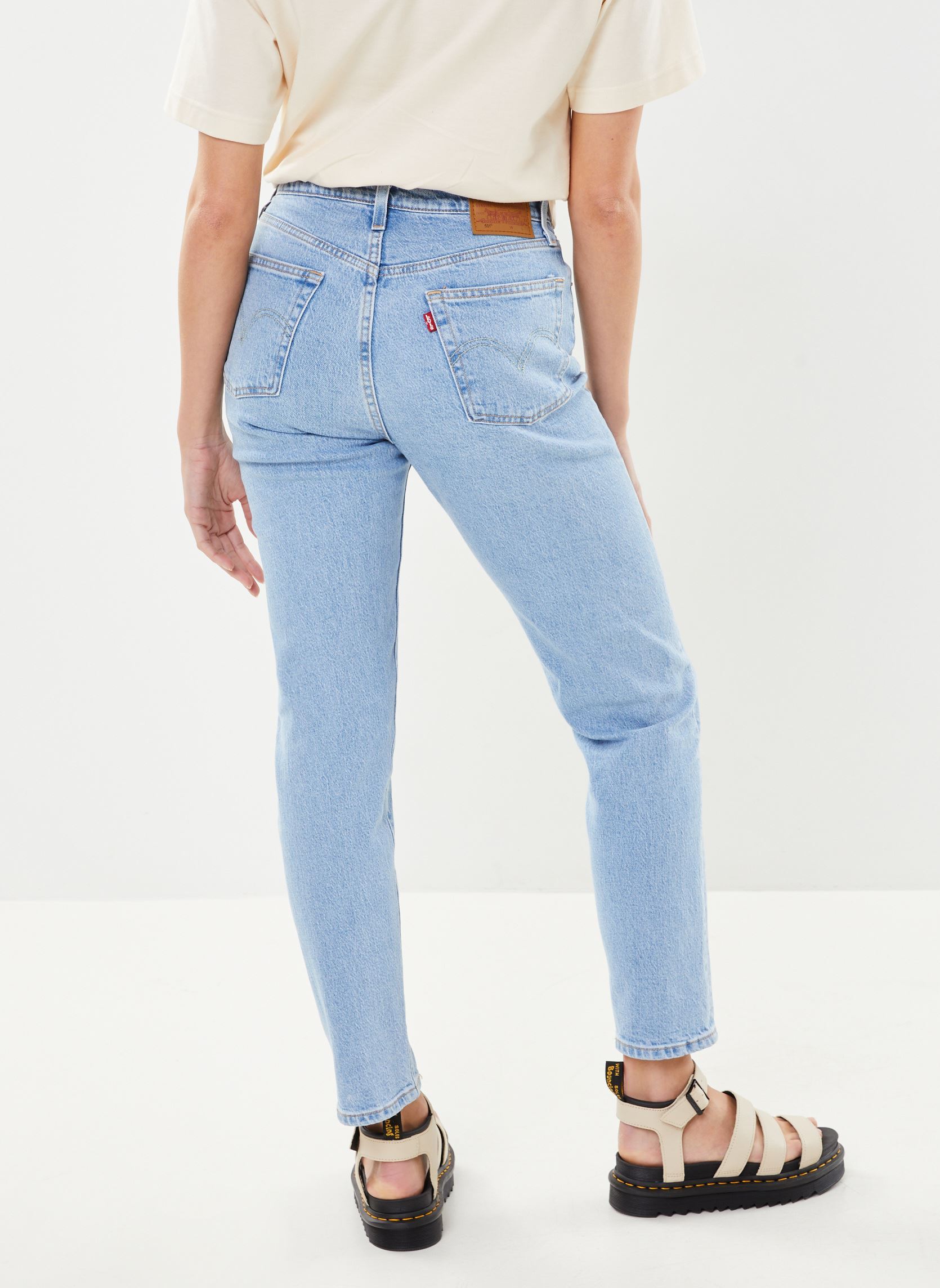 Rechte jeans / Straight Leg Jeans 501® Crop dames blauw Levi's Rechte jeans / Straight Leg Jeans 501® Crop dames blauw SAMBA TANGO LIGHT