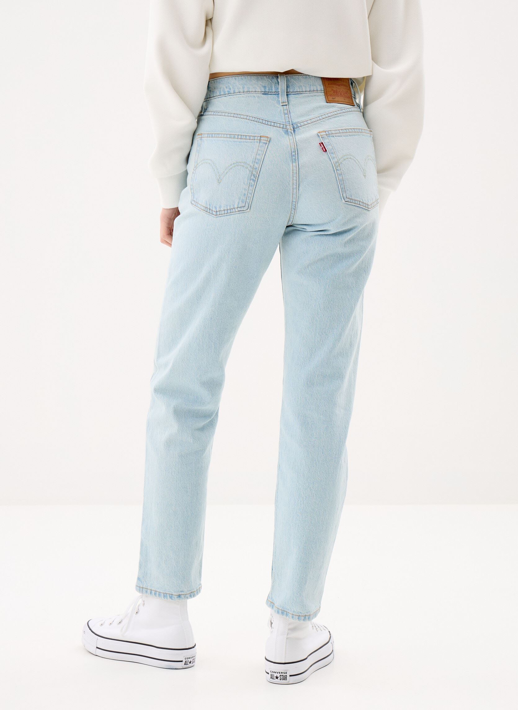 Rechte jeans / Straight Leg Jeans 501® Crop dames blauw Levi's Rechte jeans / Straight Leg Jeans 501® Crop dames blauw WOW ME OVER