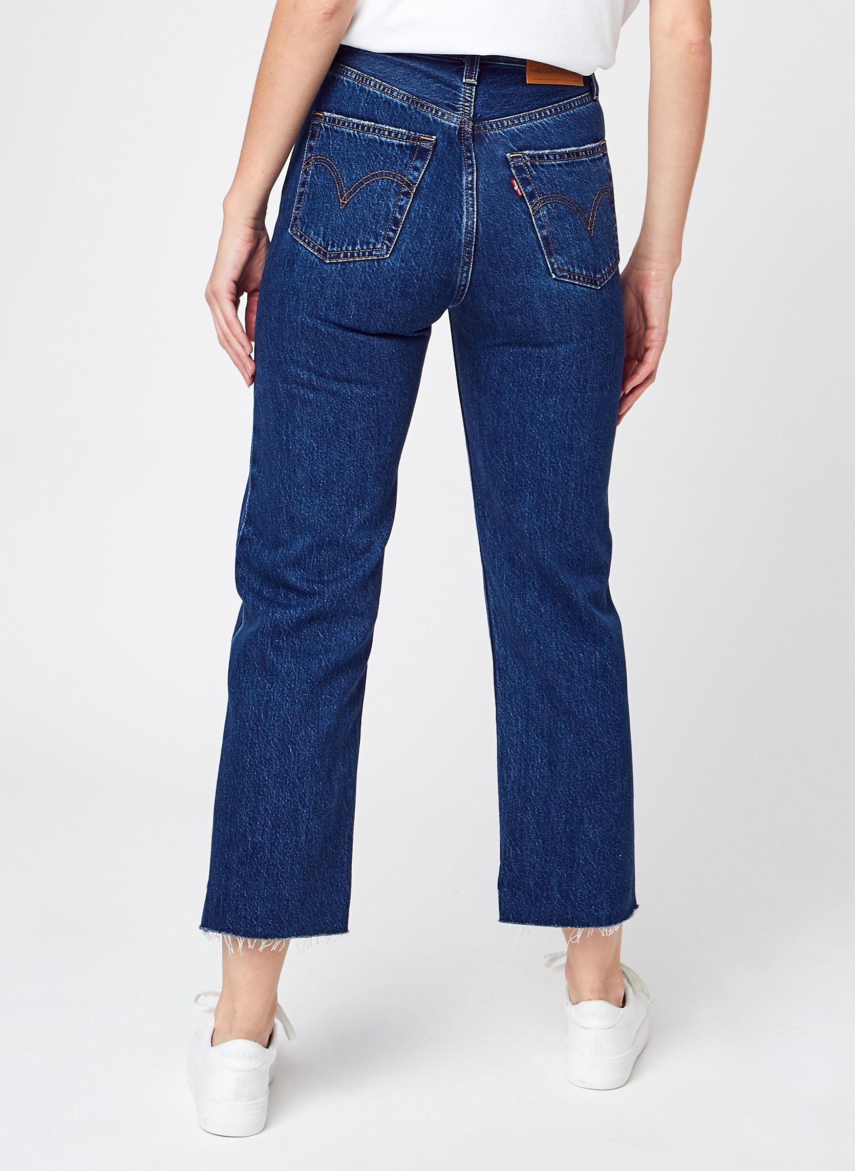 Jeans droit Ribcage Straight Ankle femme bleu Levi's Jeans droit Ribcage Straight Ankle femme bleu 72693-0089