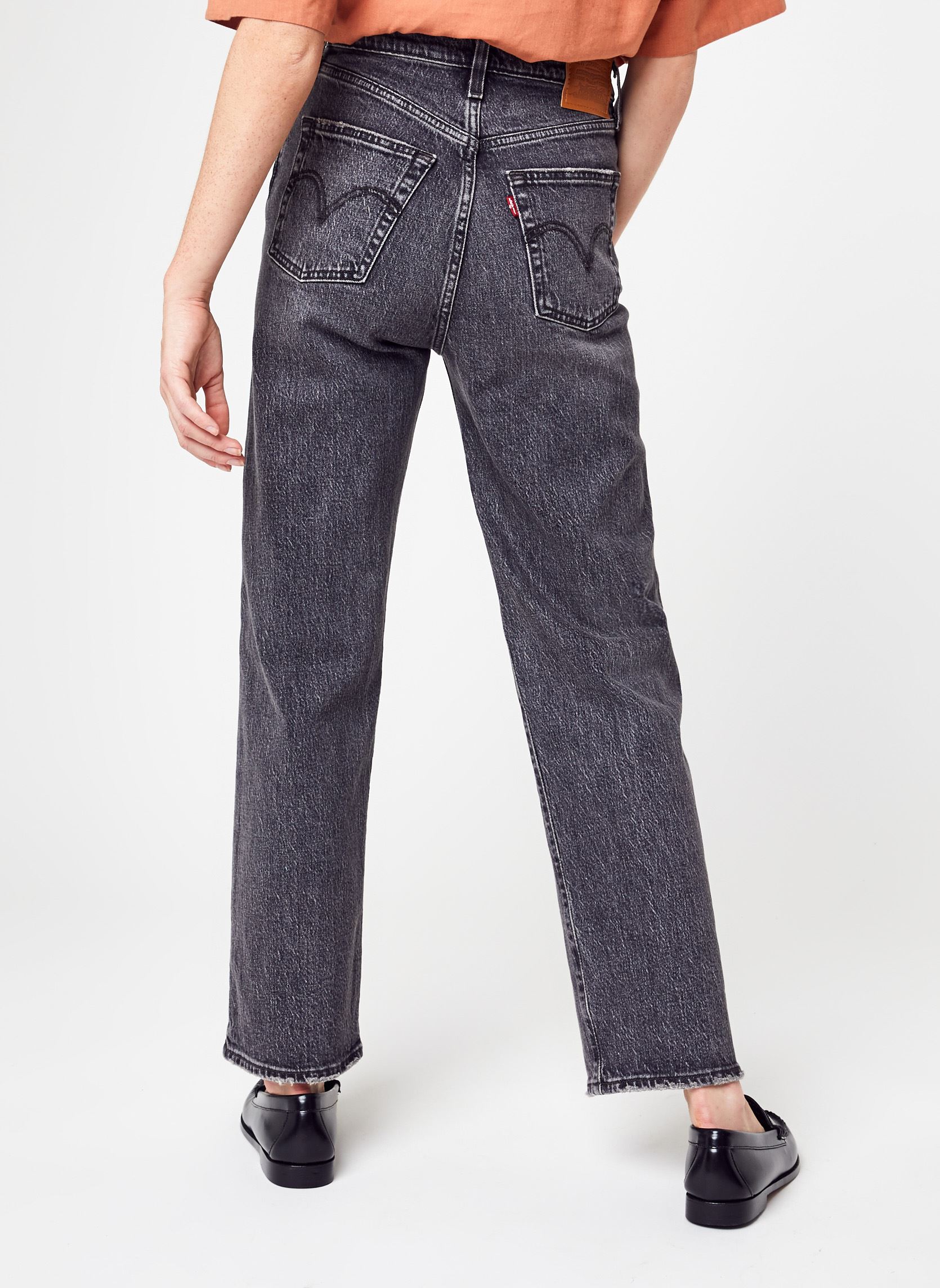 Straight Fit Jeans Ribcage Straight Ankle damen schwarz Levi's Straight Fit Jeans Ribcage Straight Ankle damen schwarz BLACK WORN IN