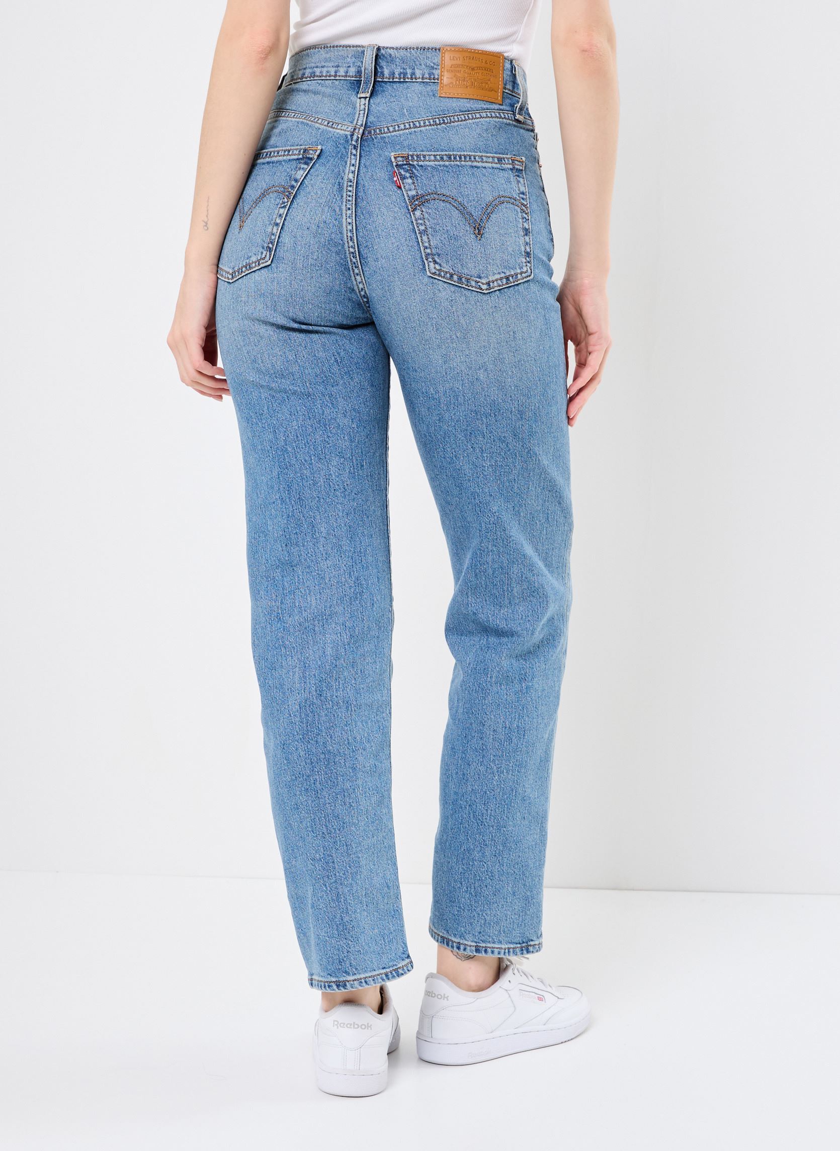 Rechte jeans / Straight Leg Jeans Ribcage Straight Ankle dames blauw Levi's Rechte jeans / Straight Leg Jeans Ribcage Straight Ankle dames blauw COOL INVITE