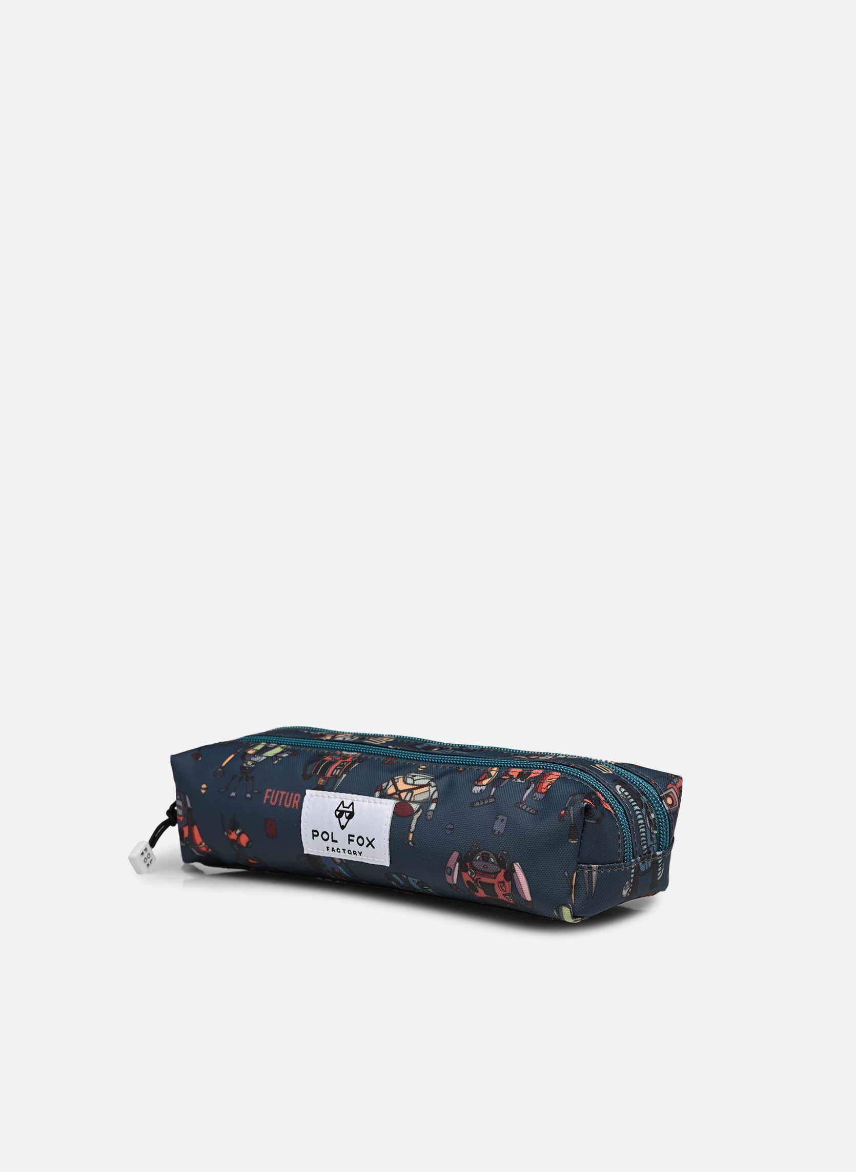 Trousses scolaire Trousse double garçon bleu Pol Fox Trousses scolaire Trousse double garçon bleu ROBOT