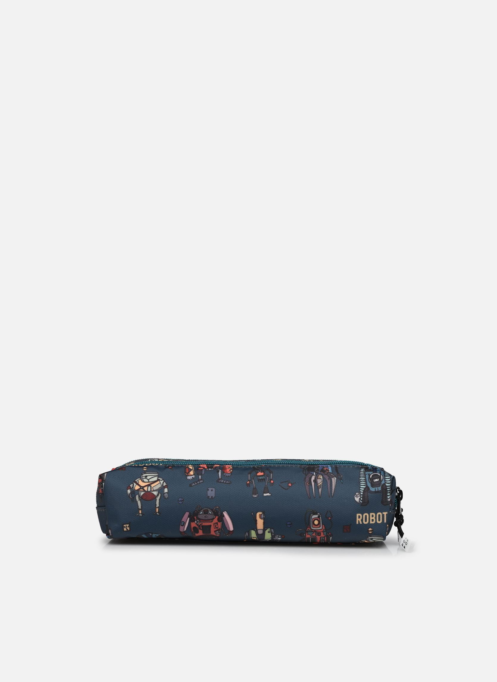 Trousses scolaire Trousse double garçon bleu Pol Fox Trousses scolaire Trousse double garçon bleu ROBOT