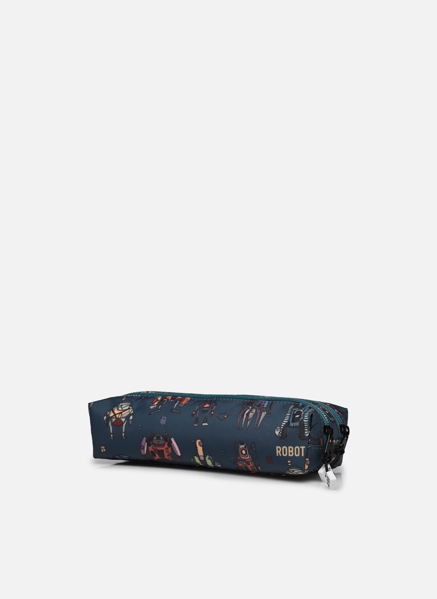 Trousses scolaire Trousse double garçon bleu Pol Fox Trousses scolaire Trousse double garçon bleu ROBOT