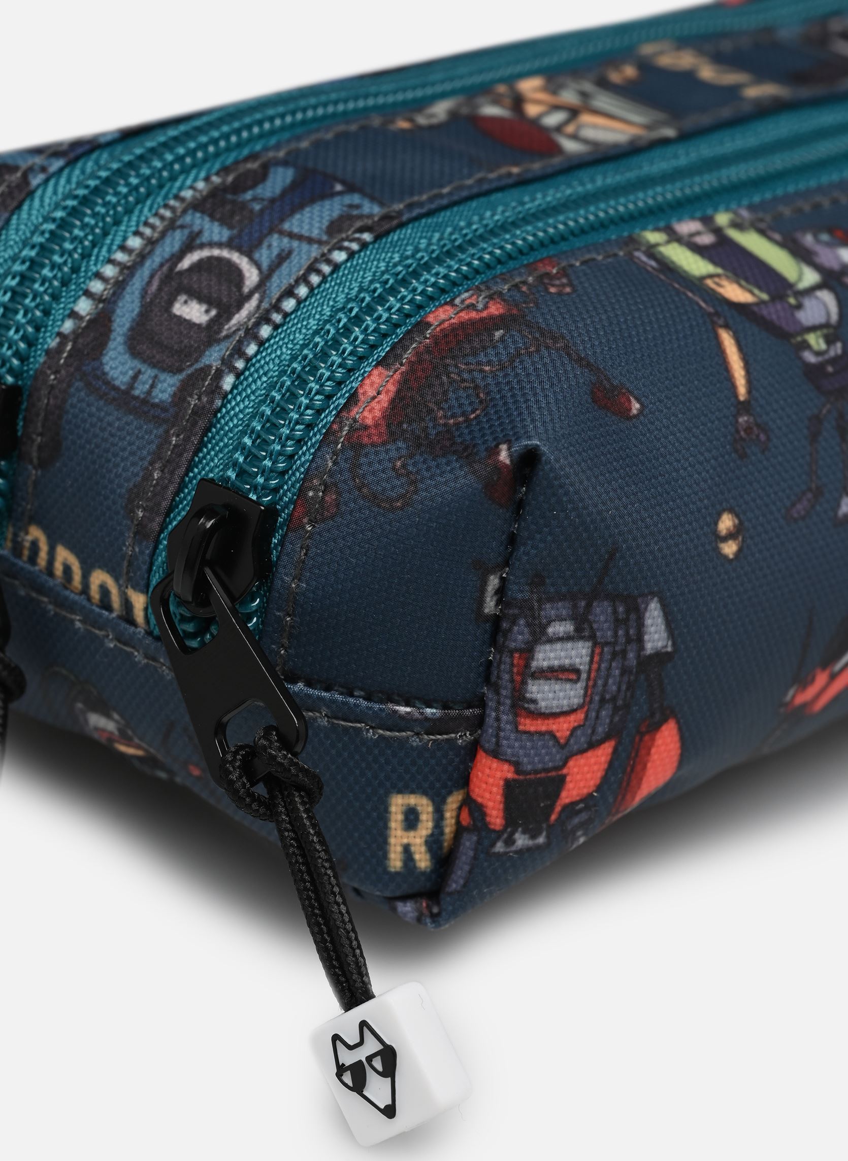 Trousses scolaire Trousse double garçon bleu Pol Fox Trousses scolaire Trousse double garçon bleu ROBOT