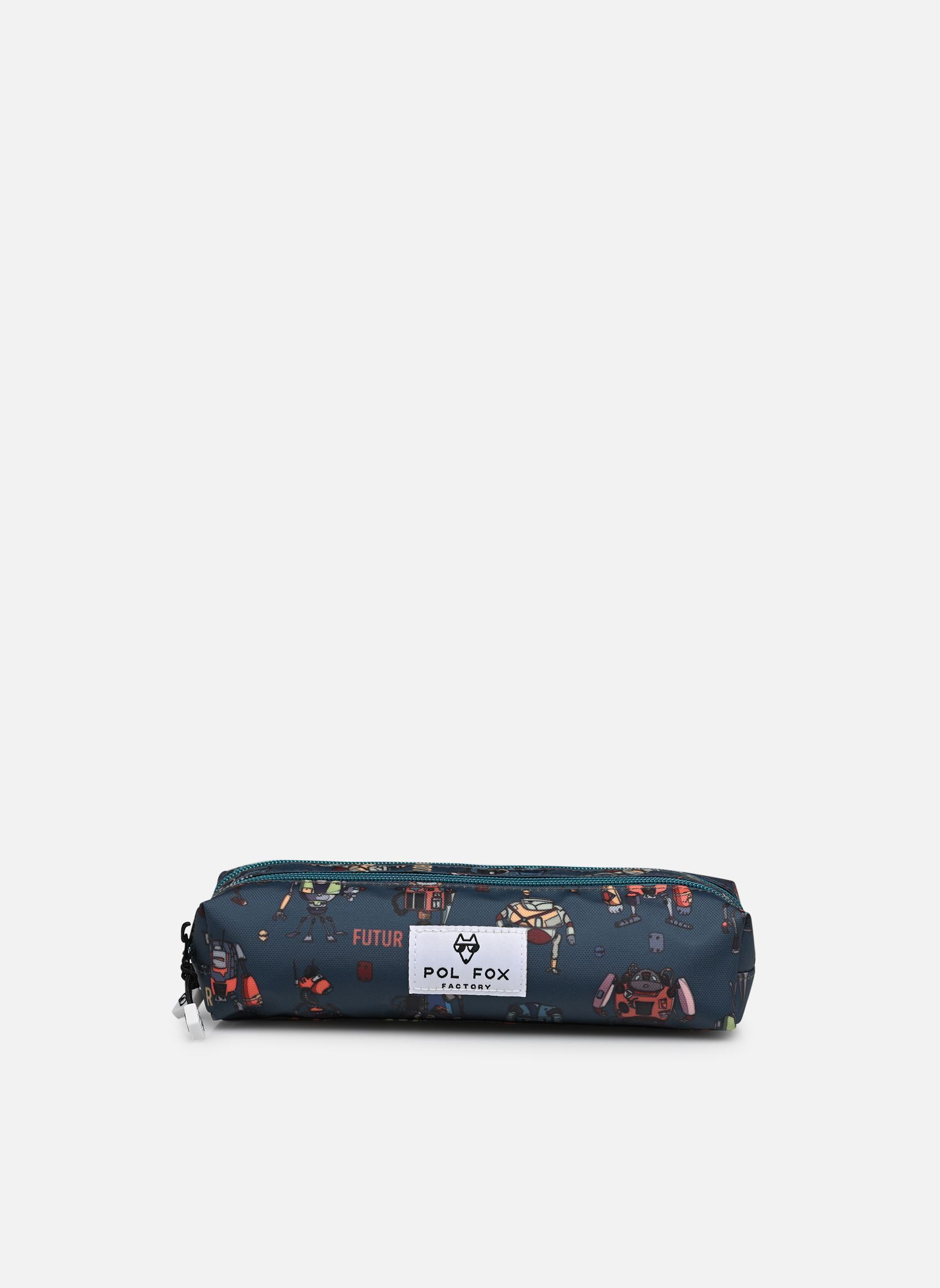Trousses scolaire Trousse double garçon bleu Pol Fox Trousses scolaire Trousse double garçon bleu ROBOT