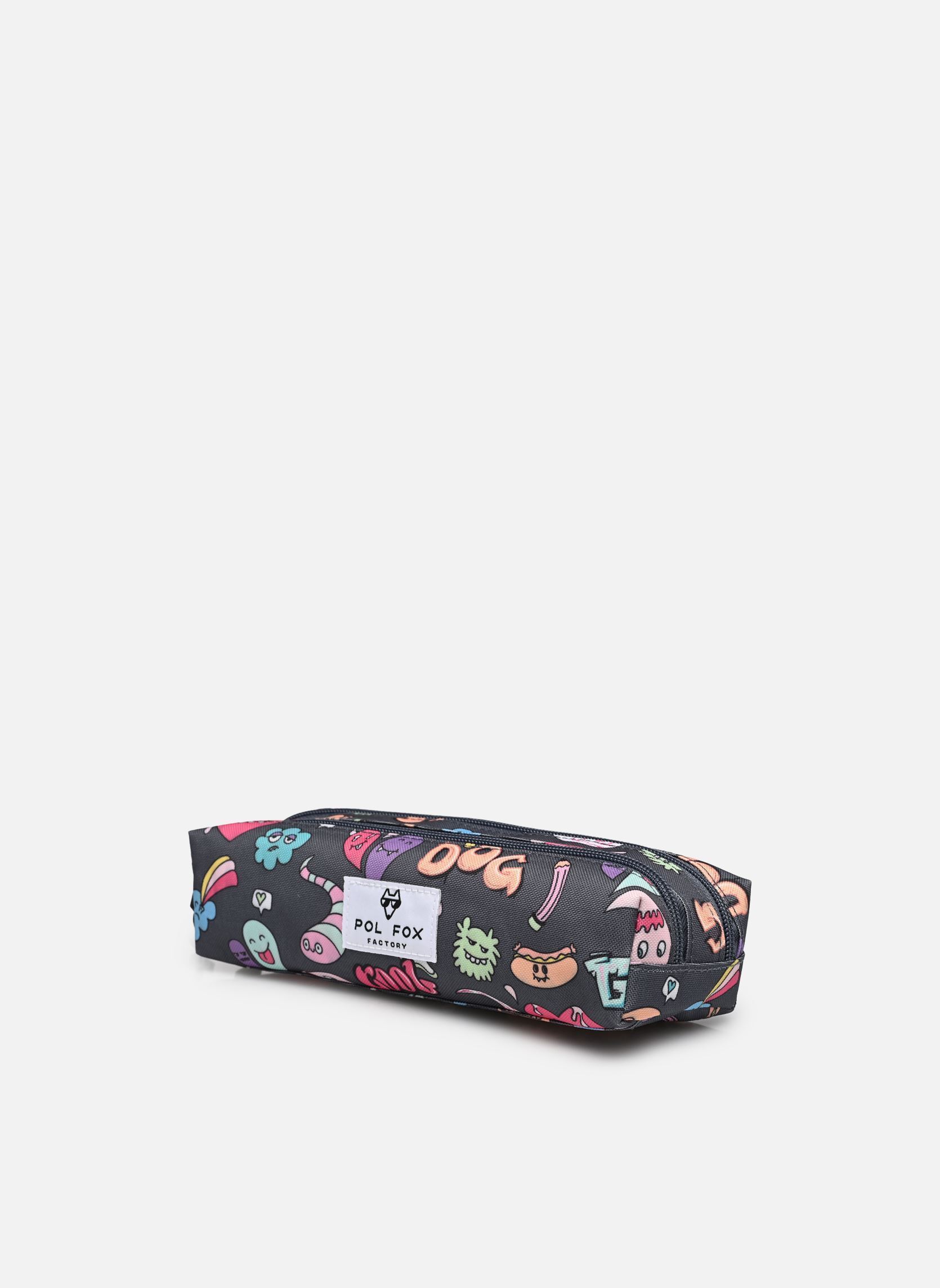 Trousses scolaire Trousse double garçon gris Pol Fox Trousses scolaire Trousse double garçon gris SREET ART