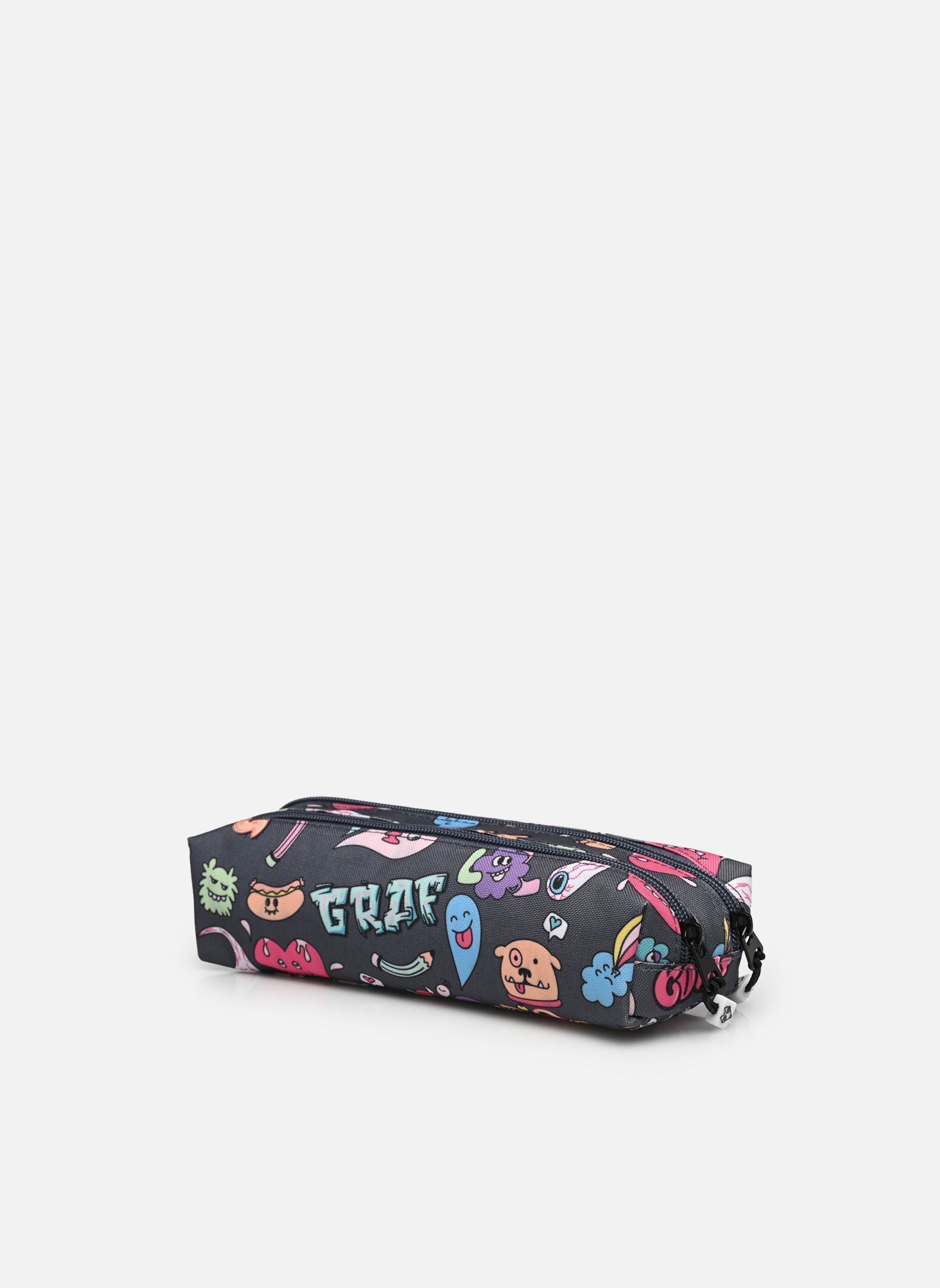 Trousses scolaire Trousse double garçon gris Pol Fox Trousses scolaire Trousse double garçon gris SREET ART