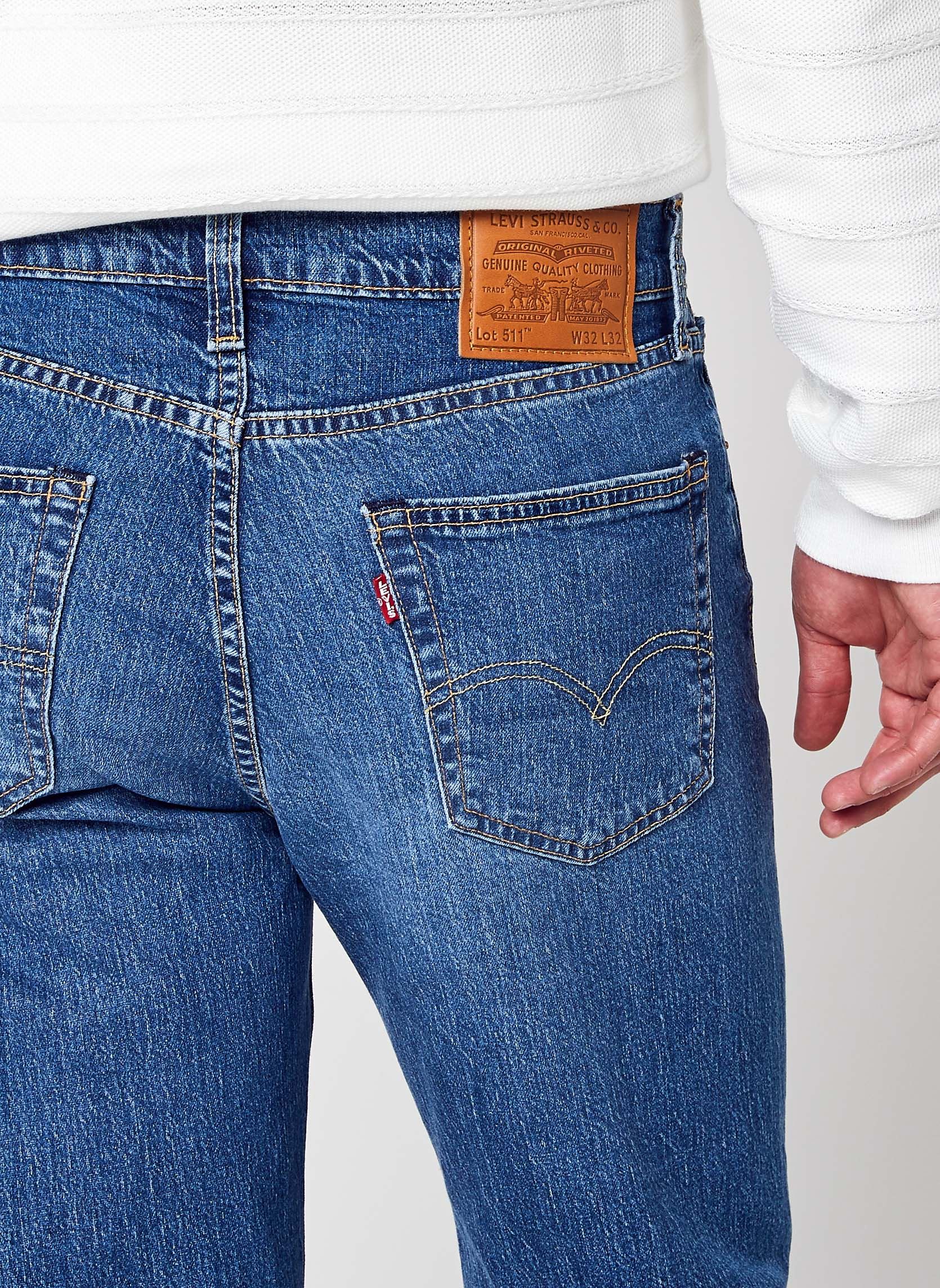 Jeans slim e skinny 511™ SLIM uomo blu Levi's Jeans slim e skinny 511™ SLIM uomo blu DARK INDIGO WORN IN